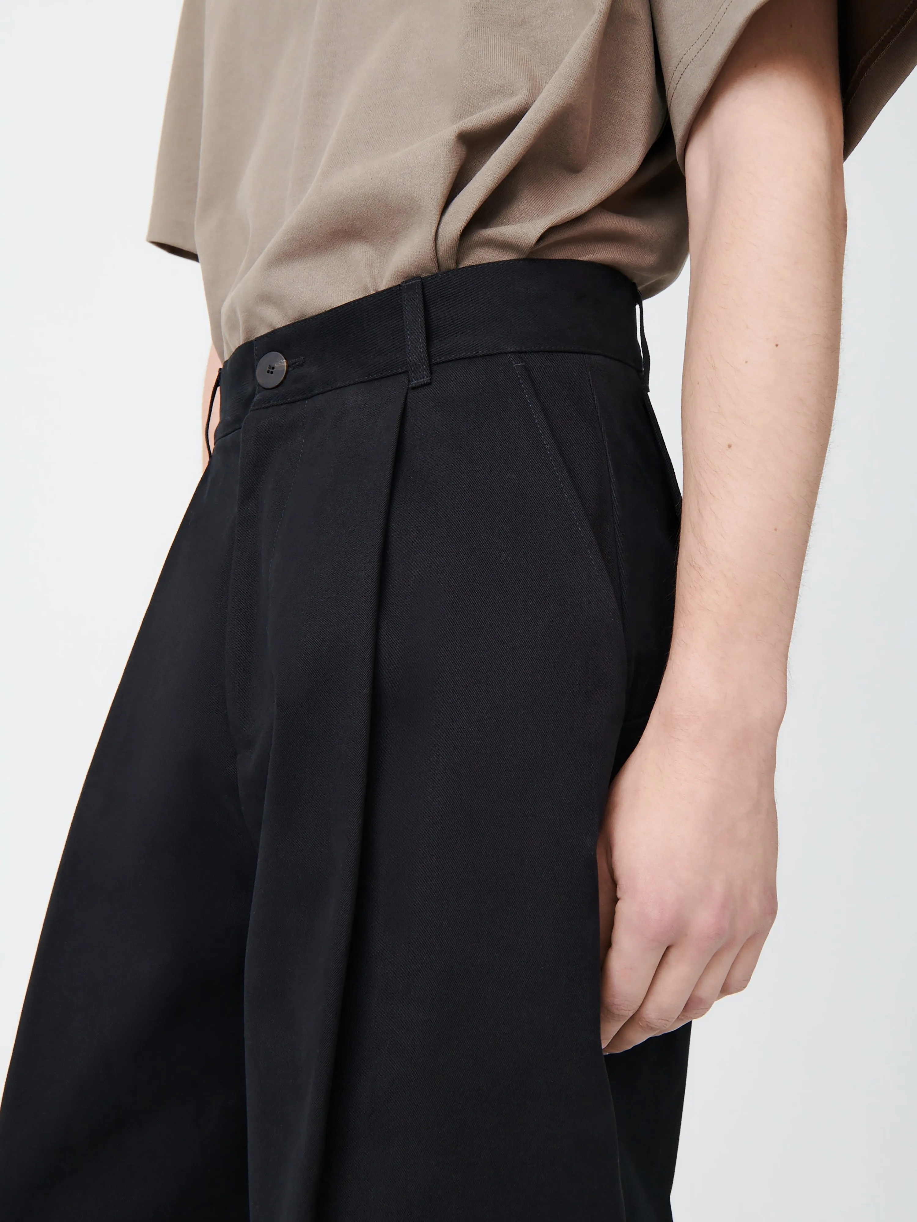 Guild Pant in Black sold by Studio Nicholson product image thumbnail 5