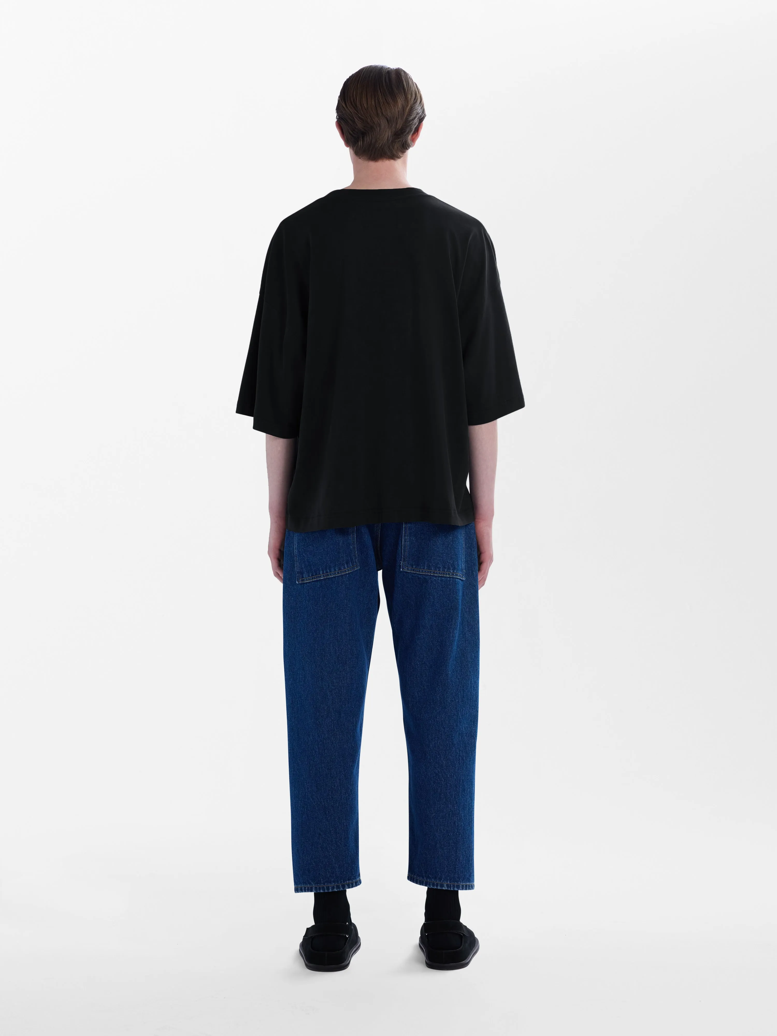 Piu T-shirt in Black sold by Studio Nicholson product image thumbnail 3