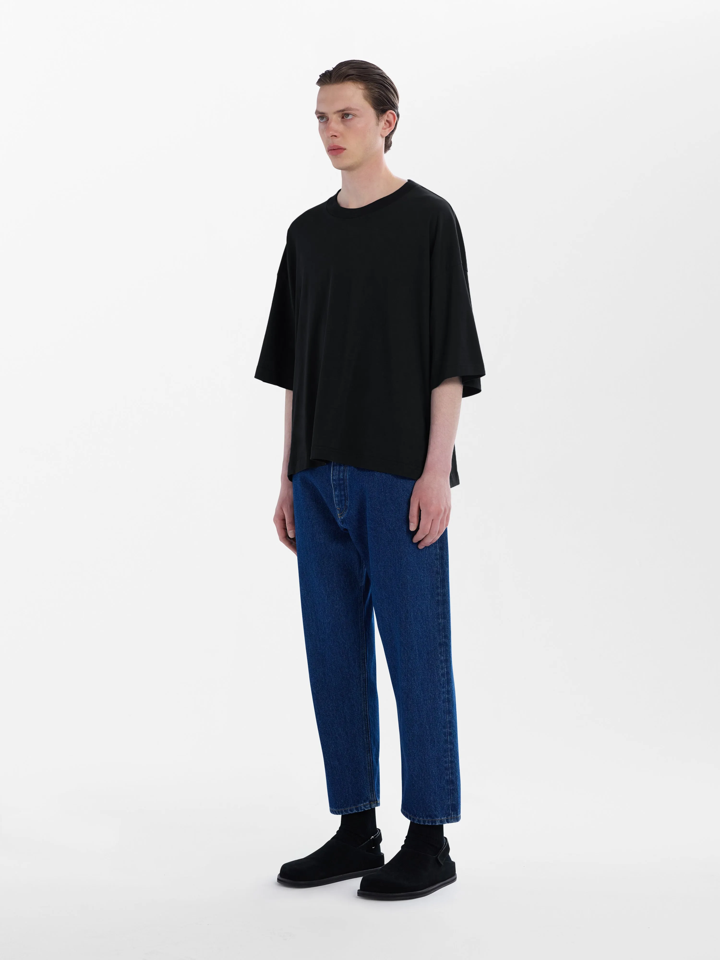 Piu T-shirt in Black sold by Studio Nicholson product image thumbnail 2