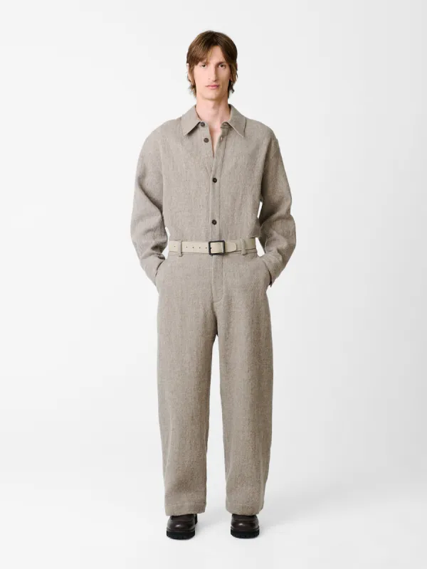 Bosworth Wool Pant in Feather made by Studio Nicholson