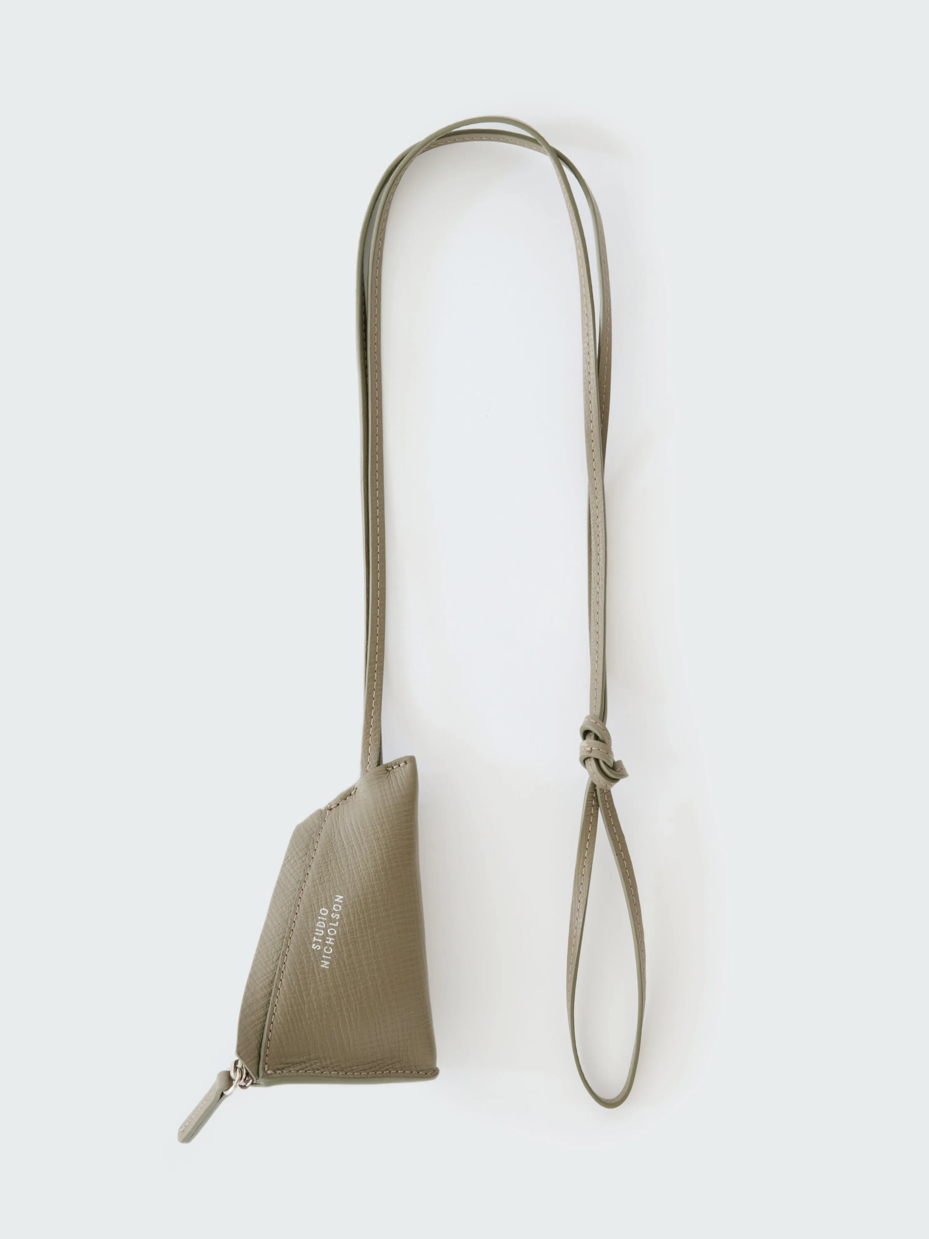 Pochi Leather Pouch in Elephant sold by Studio Nicholson