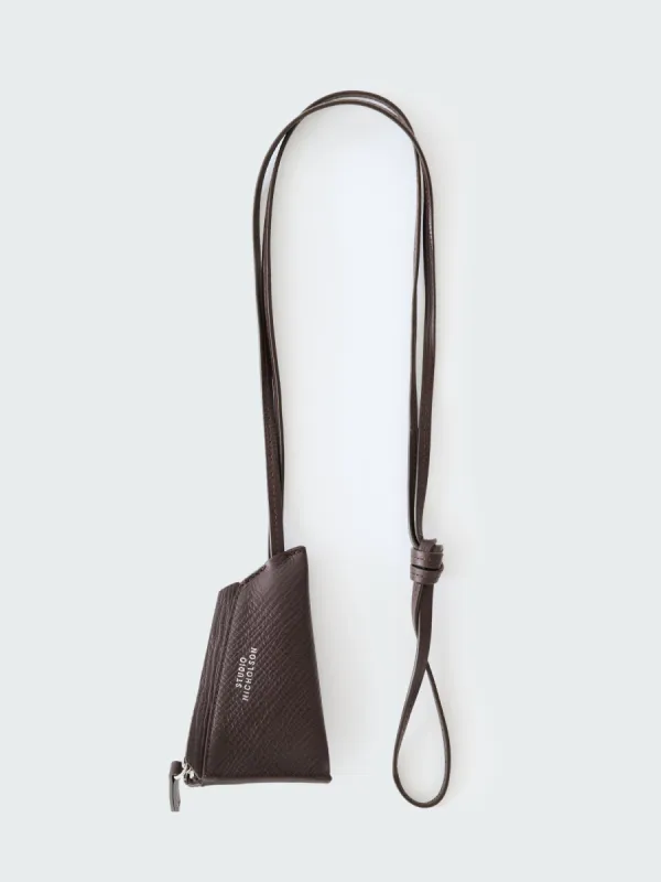 Pochi Leather Pouch in Conker sold by Studio Nicholson