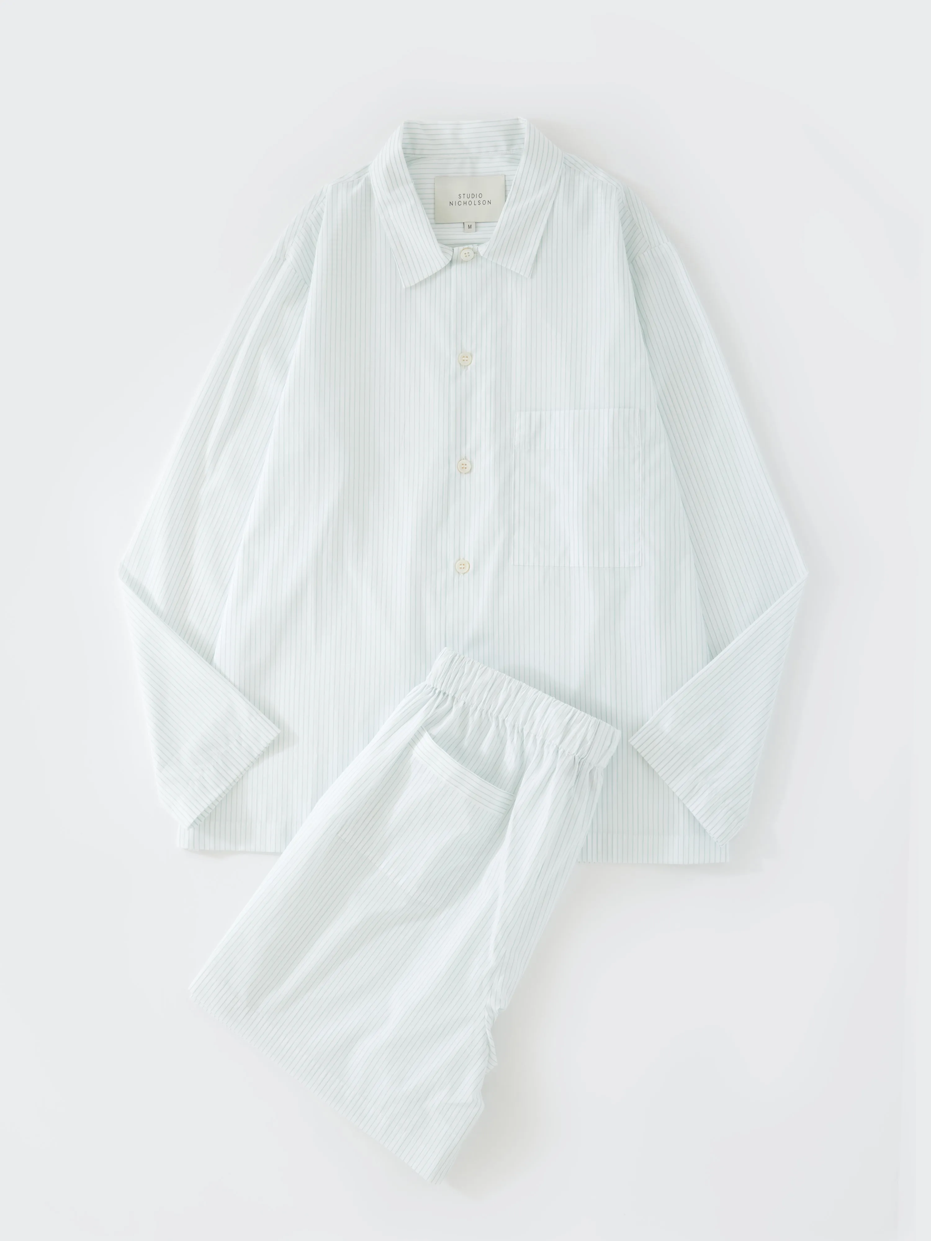 PJ Short Set in Spearmint Stripe sold by Studio Nicholson product image thumbnail 2