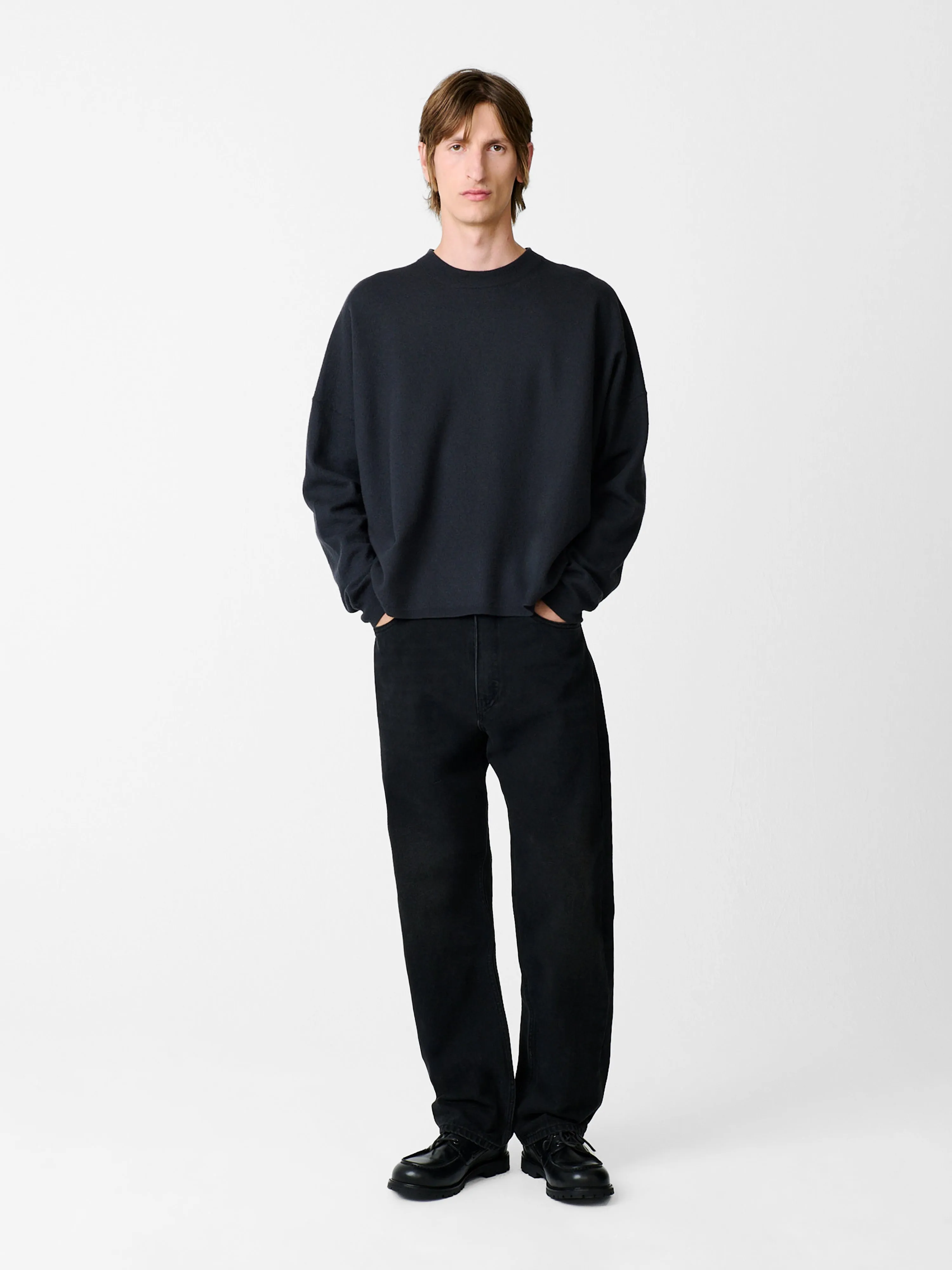Riso Denim Pant in Washed Black sold by Studio Nicholson product image thumbnail 3