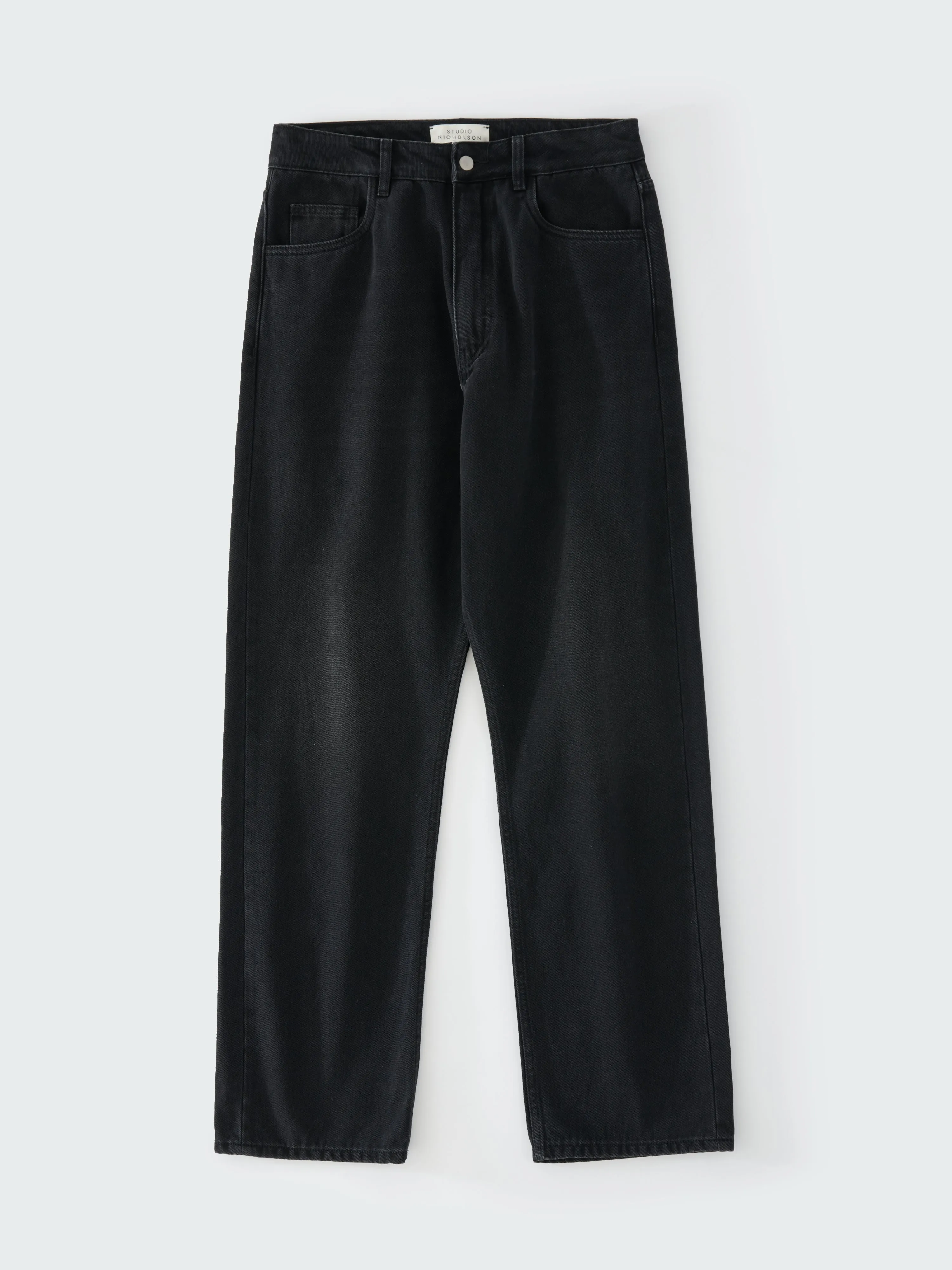 Riso Denim Pant in Washed Black sold by Studio Nicholson product image thumbnail 5