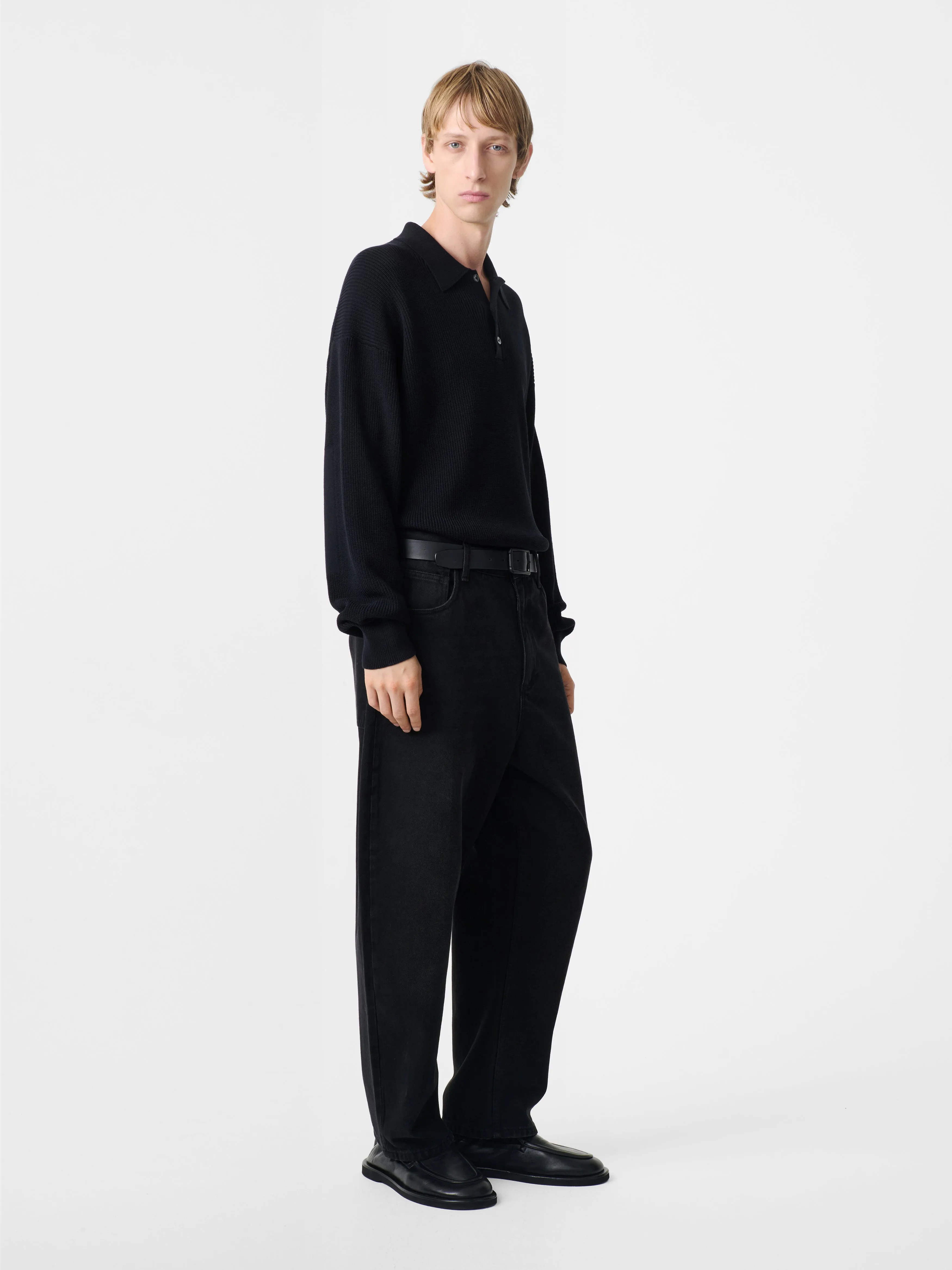 Land Denim Pant in Washed Black sold by Studio Nicholson product image thumbnail 2