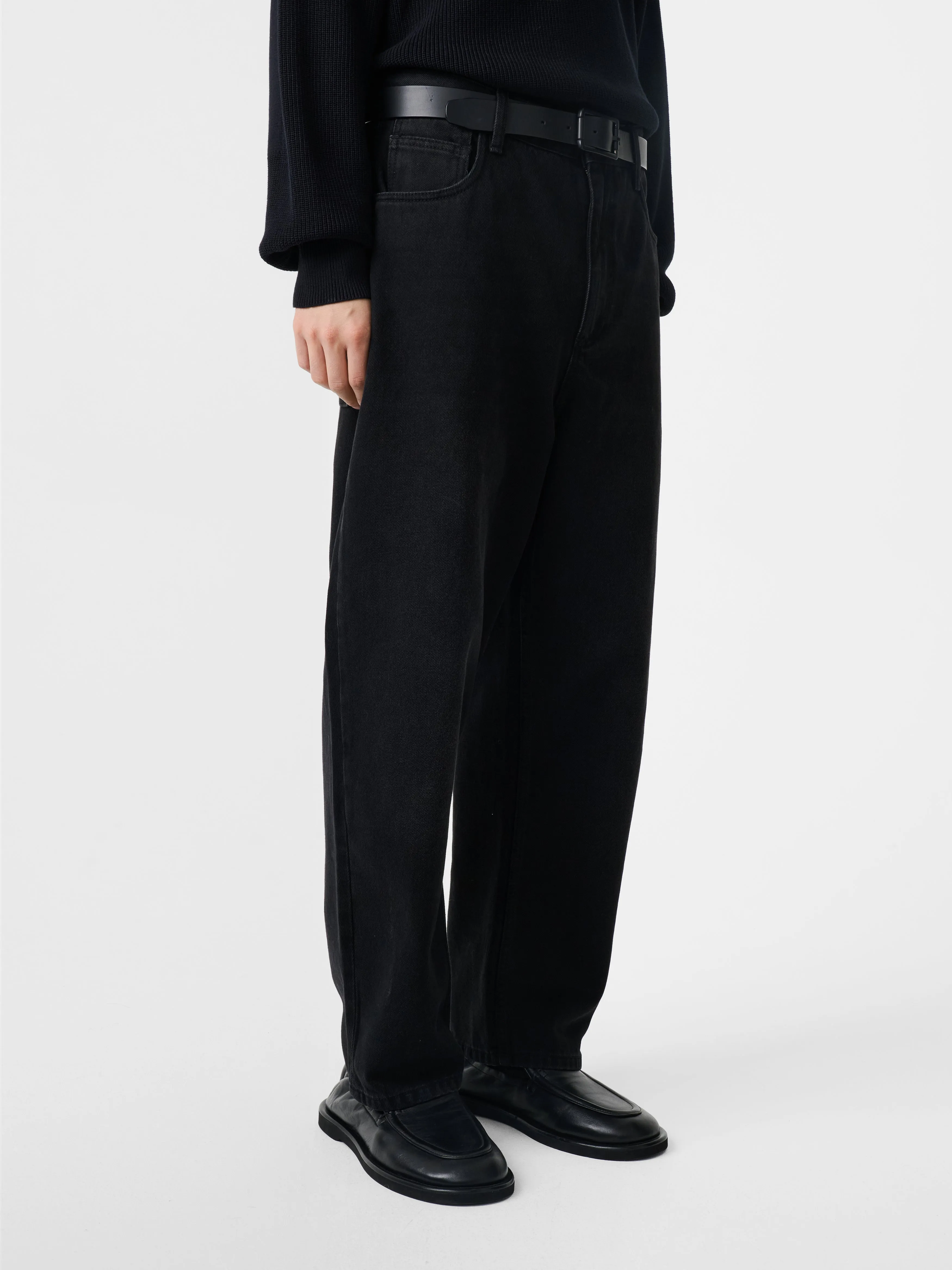 Land Denim Pant in Washed Black sold by Studio Nicholson product image thumbnail 5
