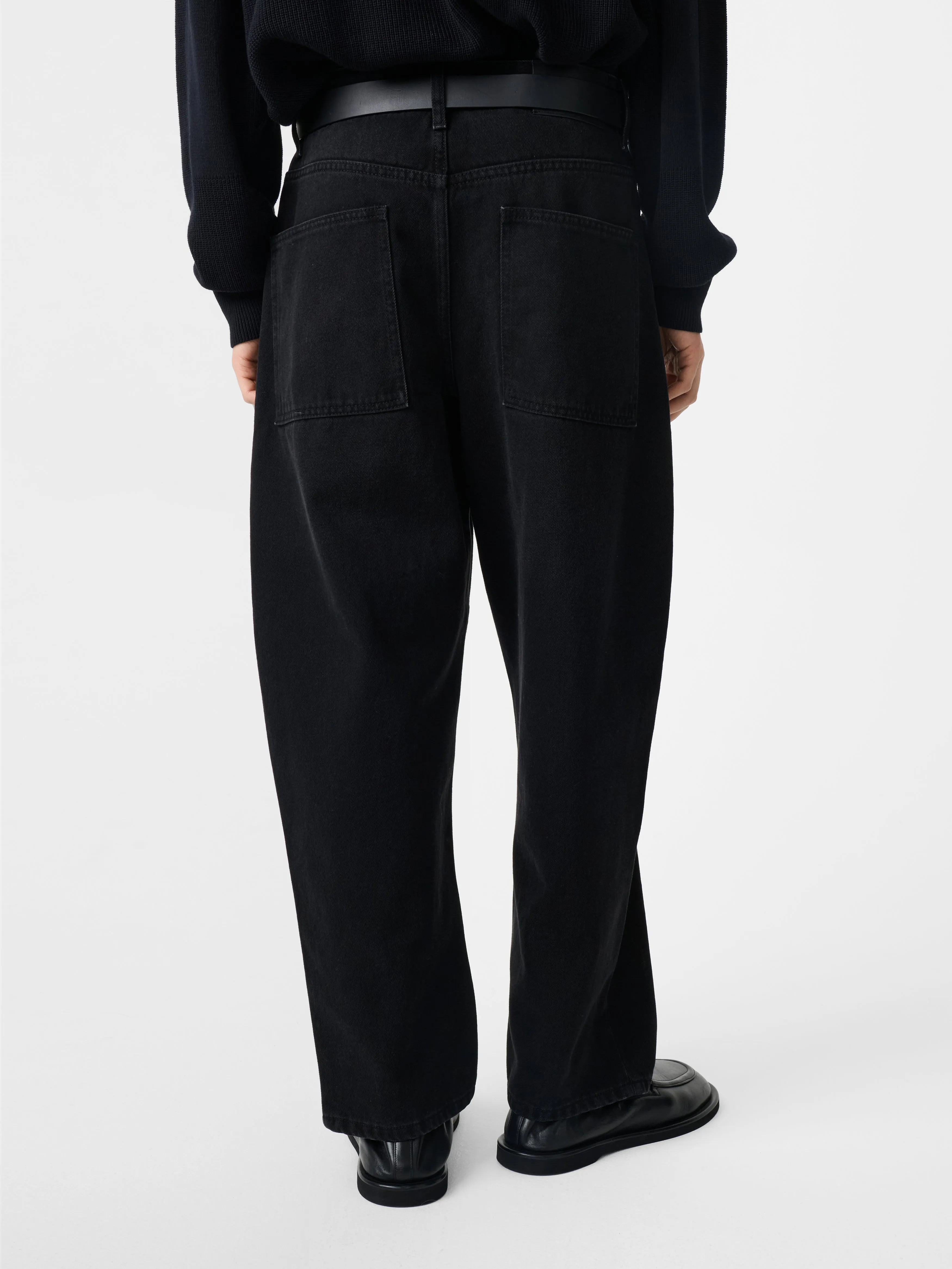 Land Denim Pant in Washed Black sold by Studio Nicholson product image thumbnail 4