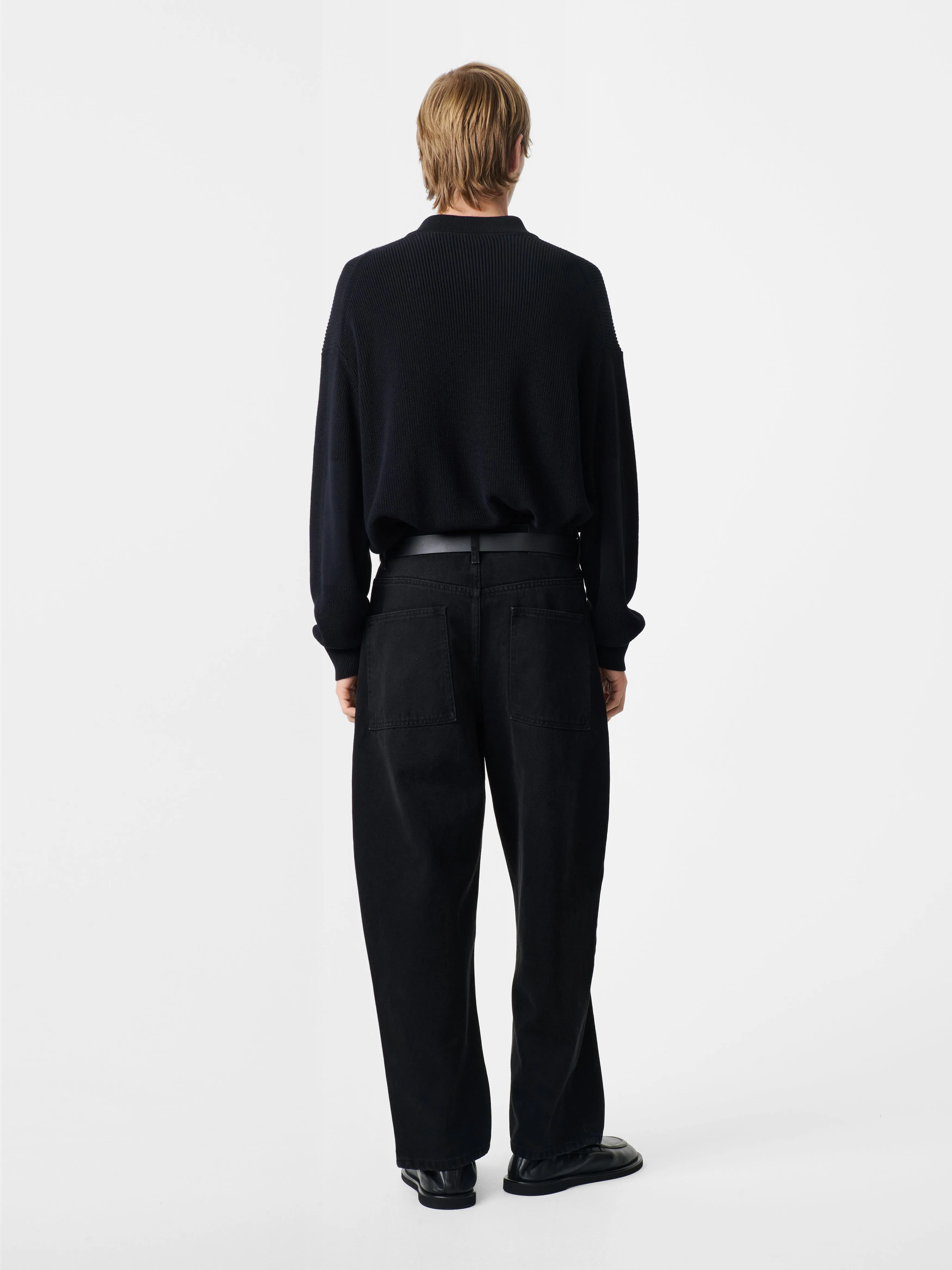 Land Denim Pant in Washed Black sold by Studio Nicholson product image thumbnail 3