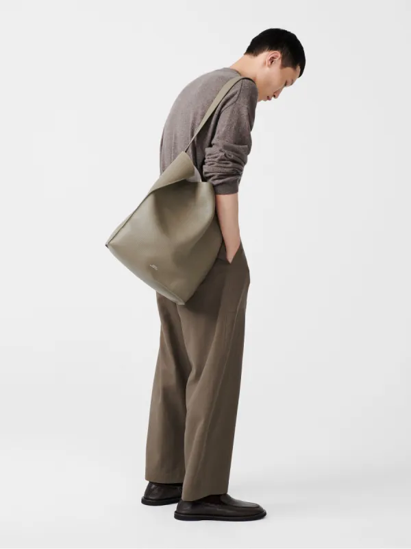 Doublet Type 2 Leather Bag in Elephant sold by Studio Nicholson