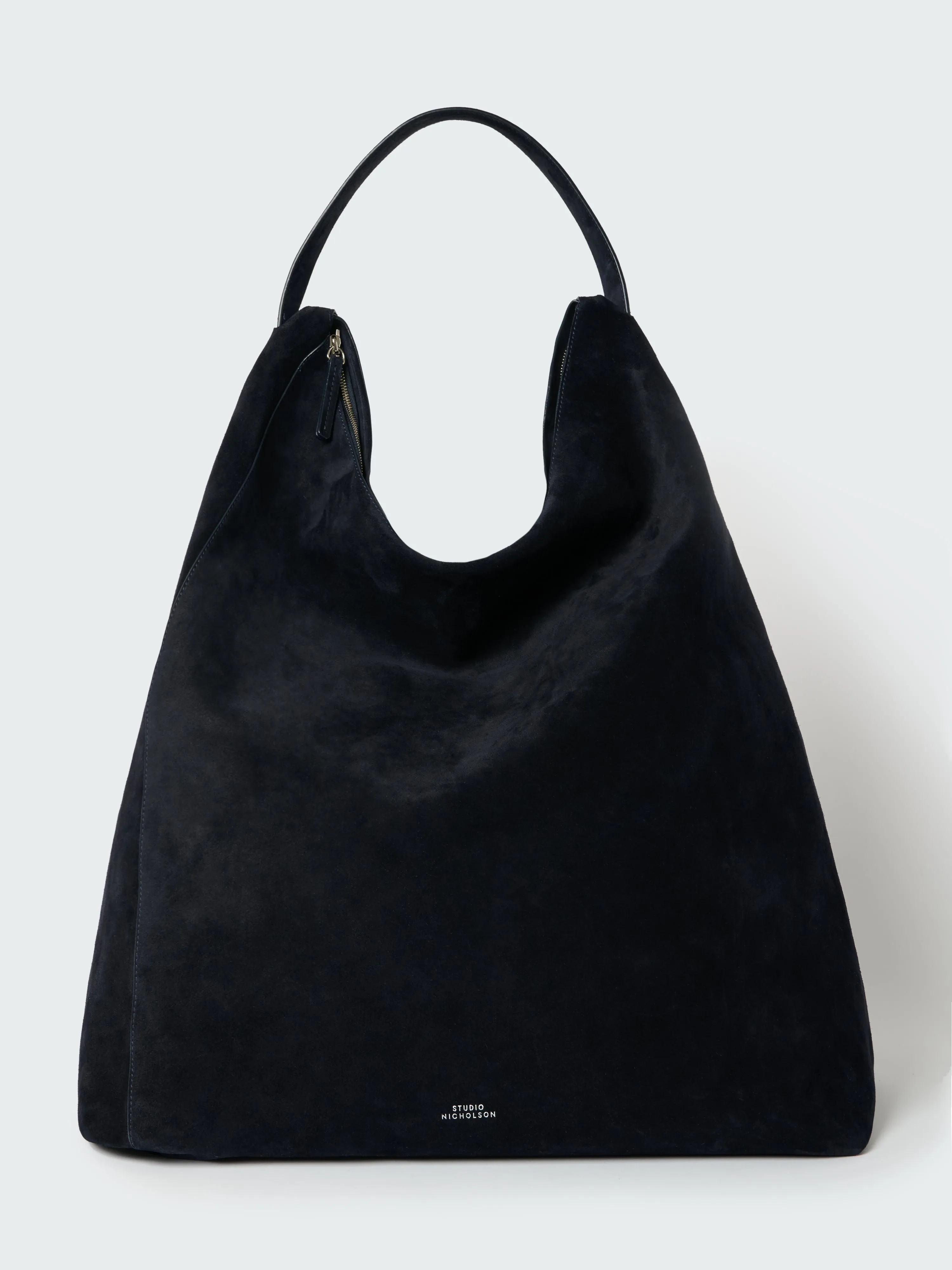 Hobo Type 2 Suede Bag in Darkest Navy sold by Studio Nicholson product image thumbnail 2