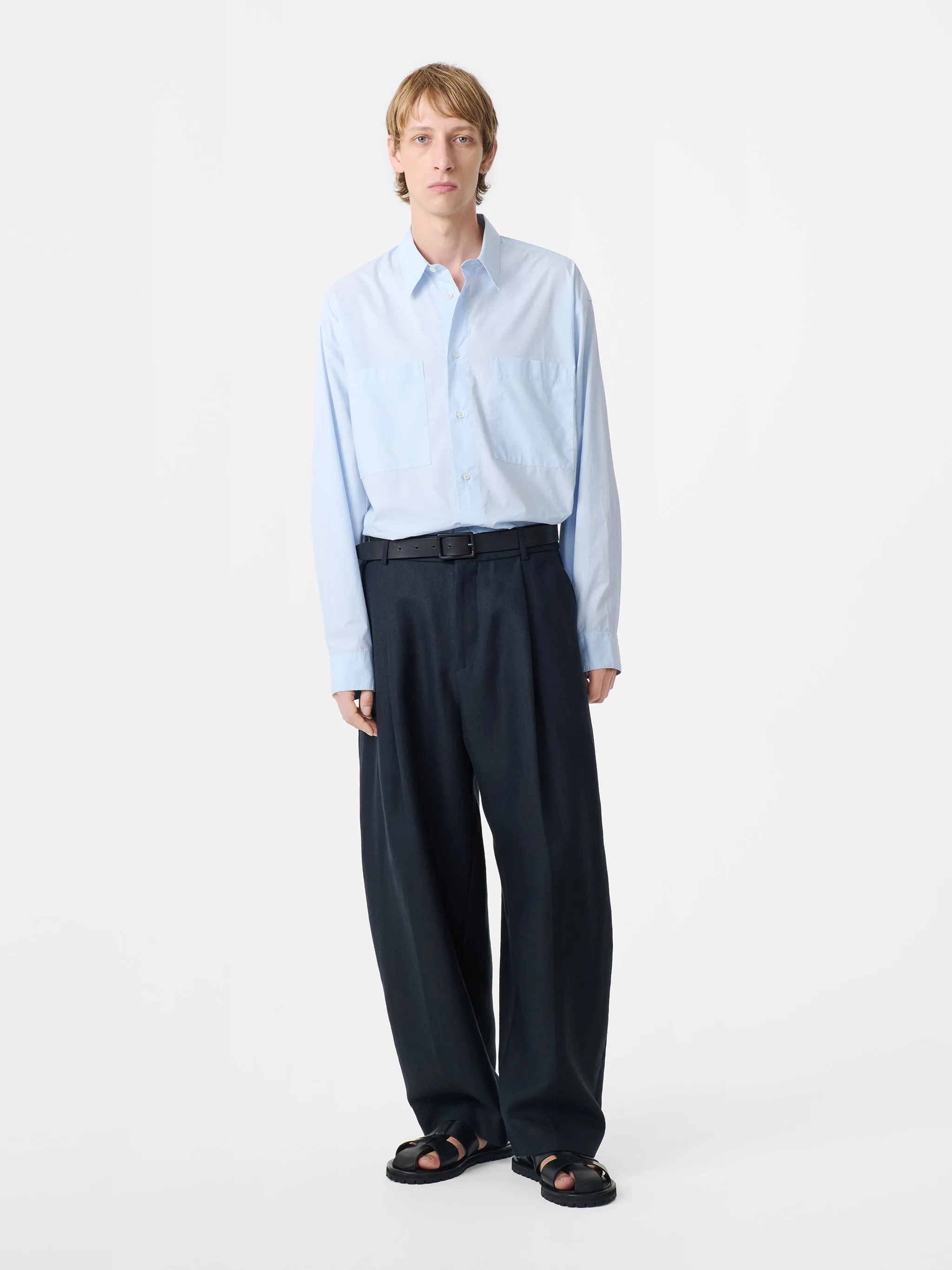 Salin Shirt in Sky Blue sold by Studio Nicholson product image thumbnail 2