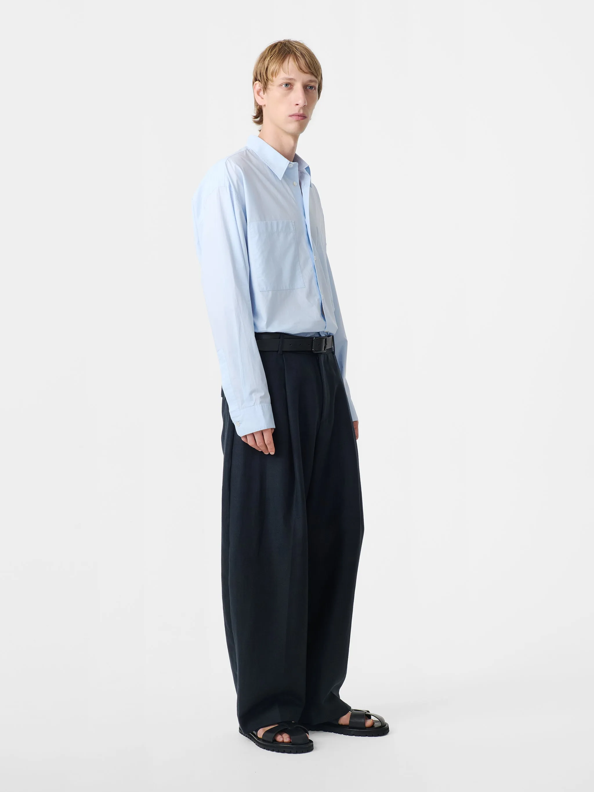 Salin Shirt in Sky Blue sold by Studio Nicholson product image thumbnail 3