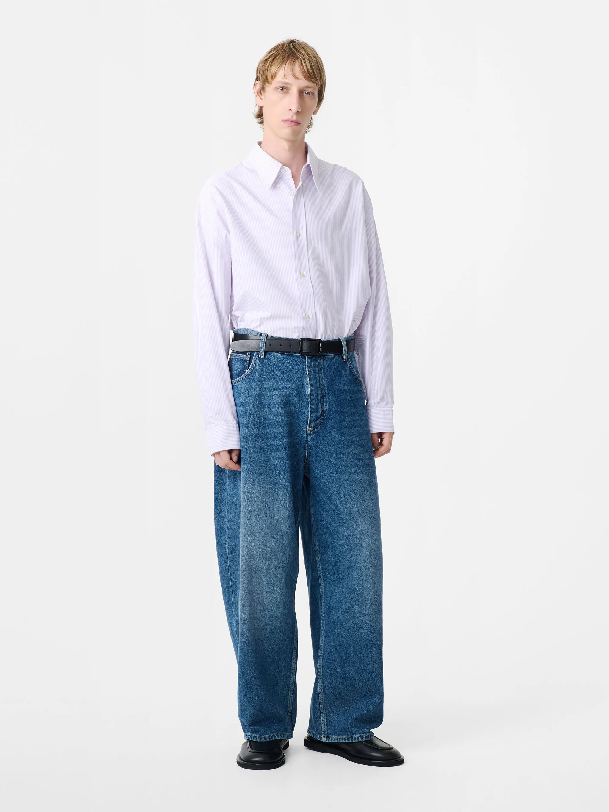 Land Denim Pant in Worn Wash Indigo sold by Studio Nicholson