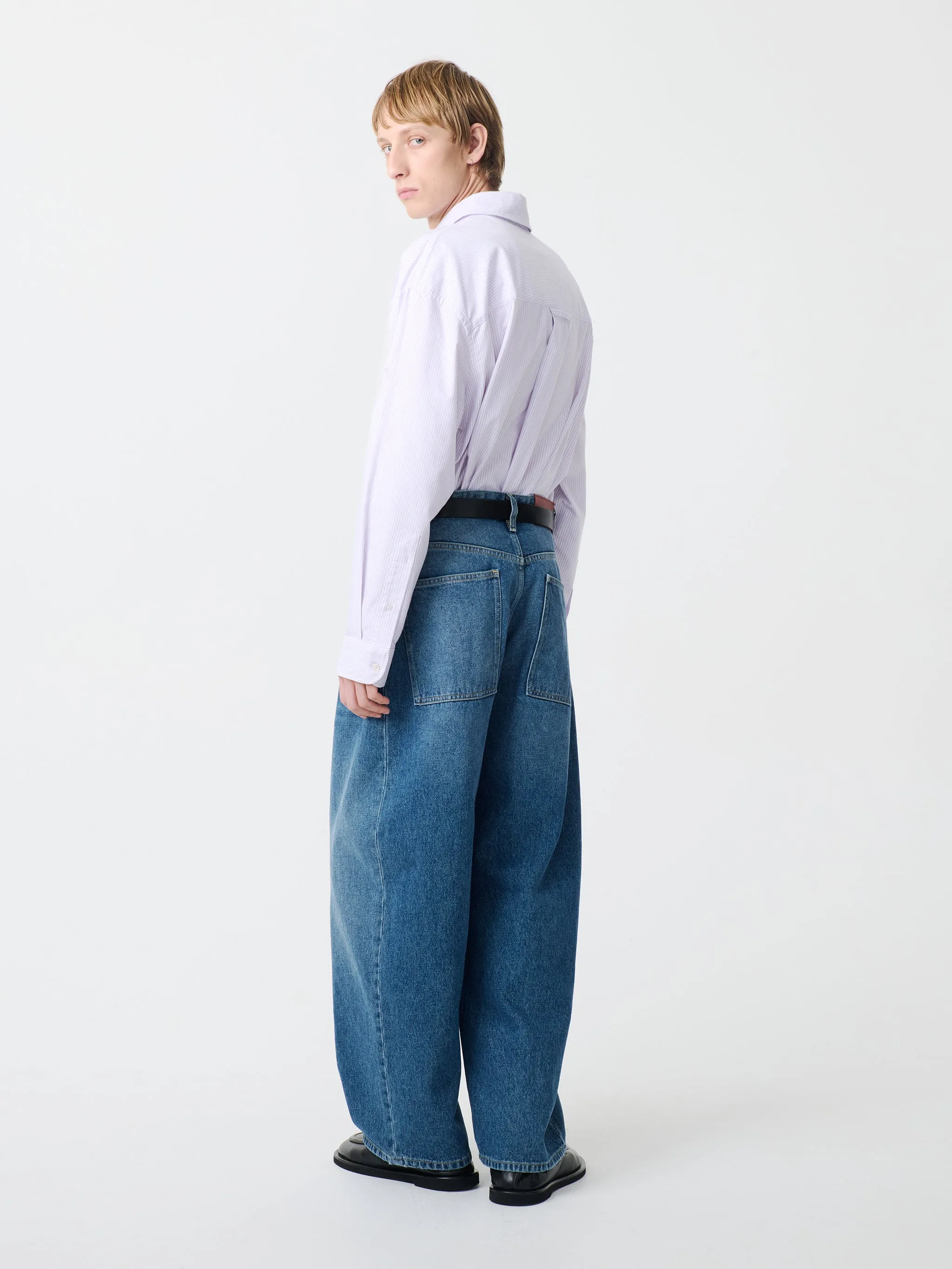 Land Denim Pant in Worn Wash Indigo sold by Studio Nicholson product image thumbnail 2