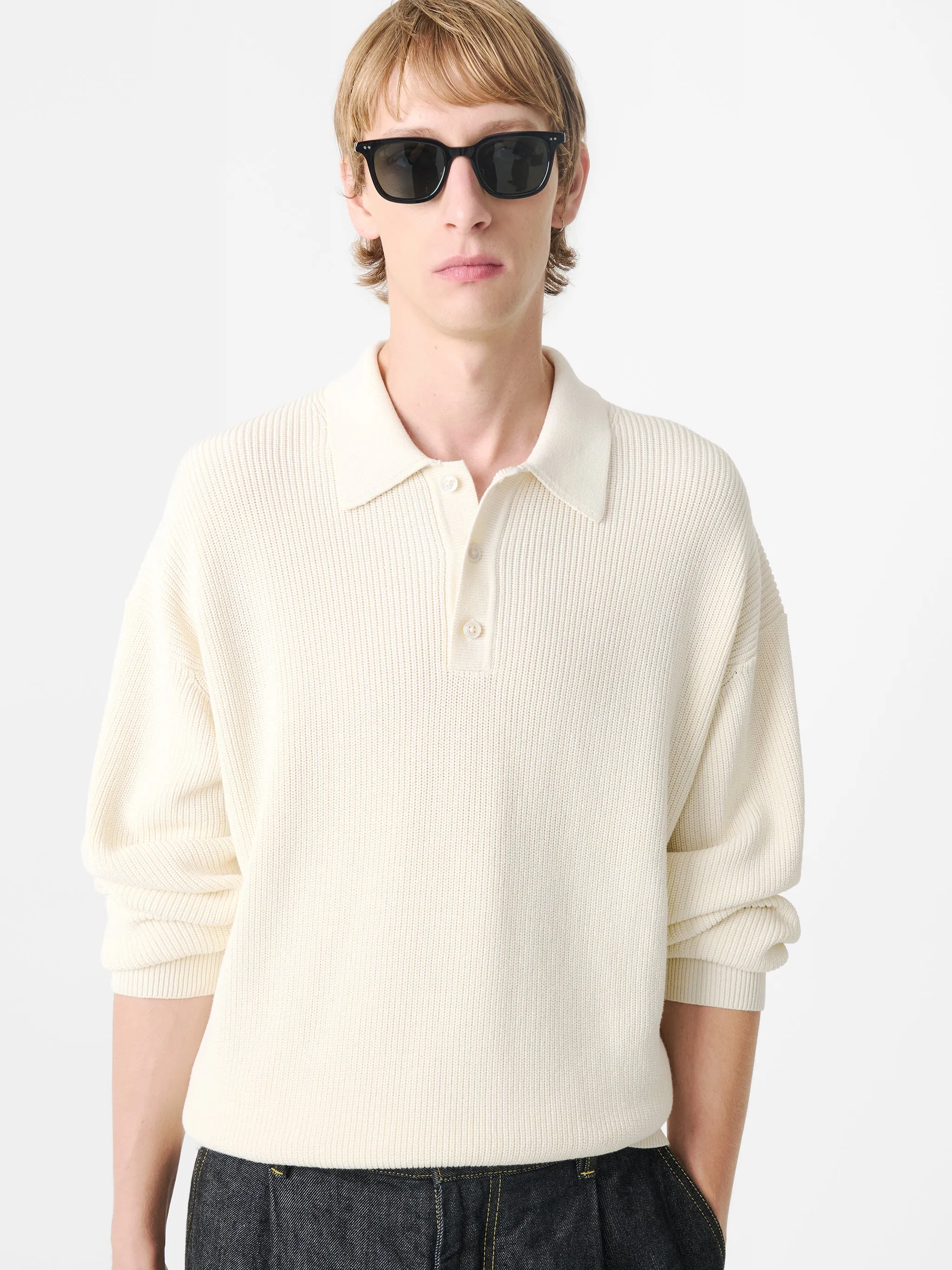 Bourne Knit in Parchment sold by Studio Nicholson product image thumbnail 2