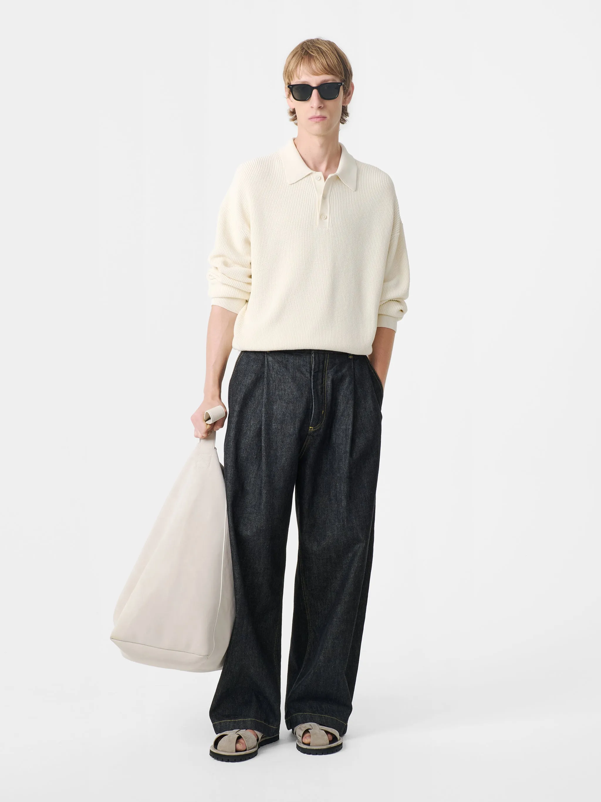 Bourne Knit in Parchment sold by Studio Nicholson