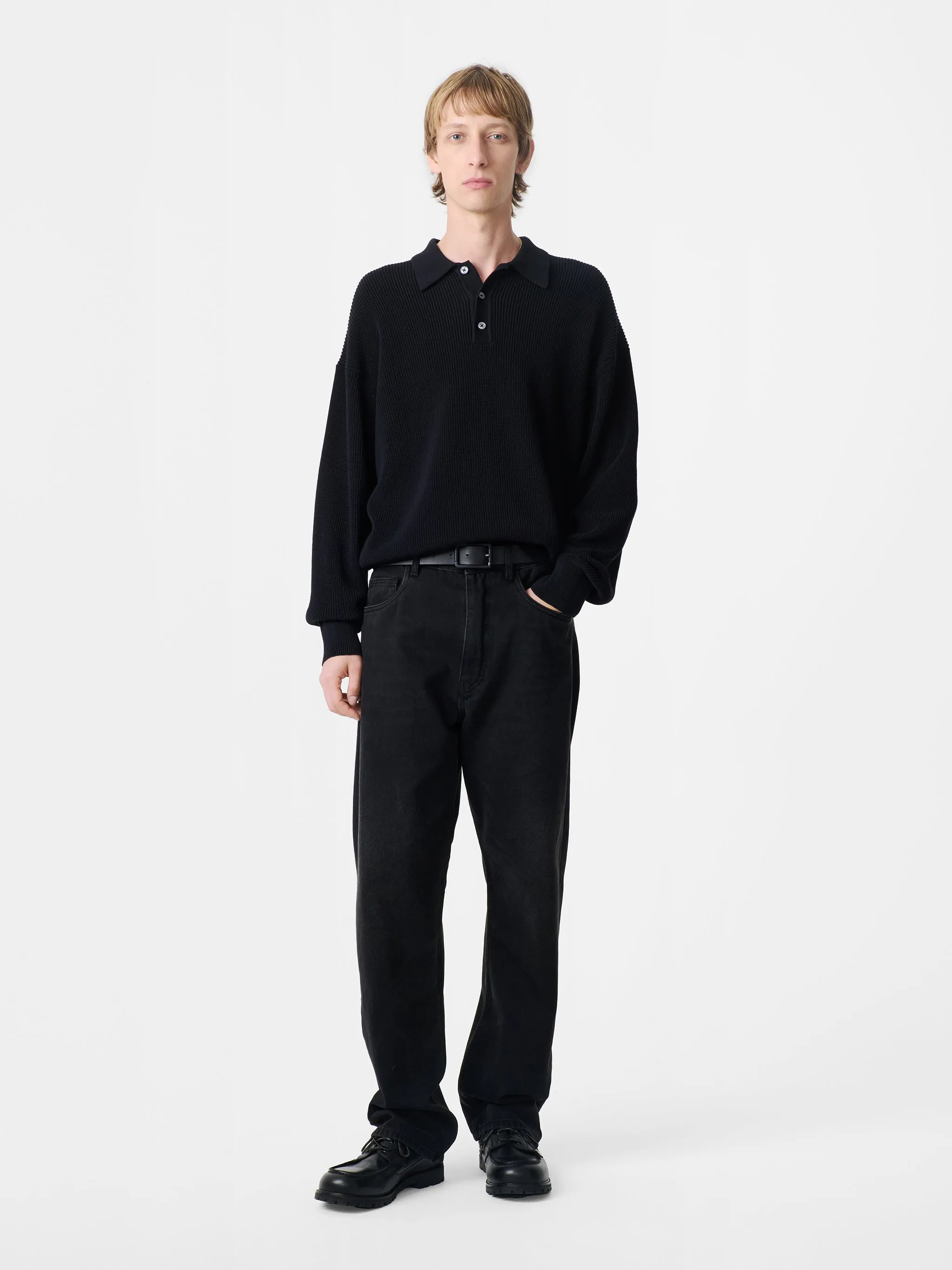 Bourne Knit in Darkest Navy sold by Studio Nicholson product image thumbnail 2