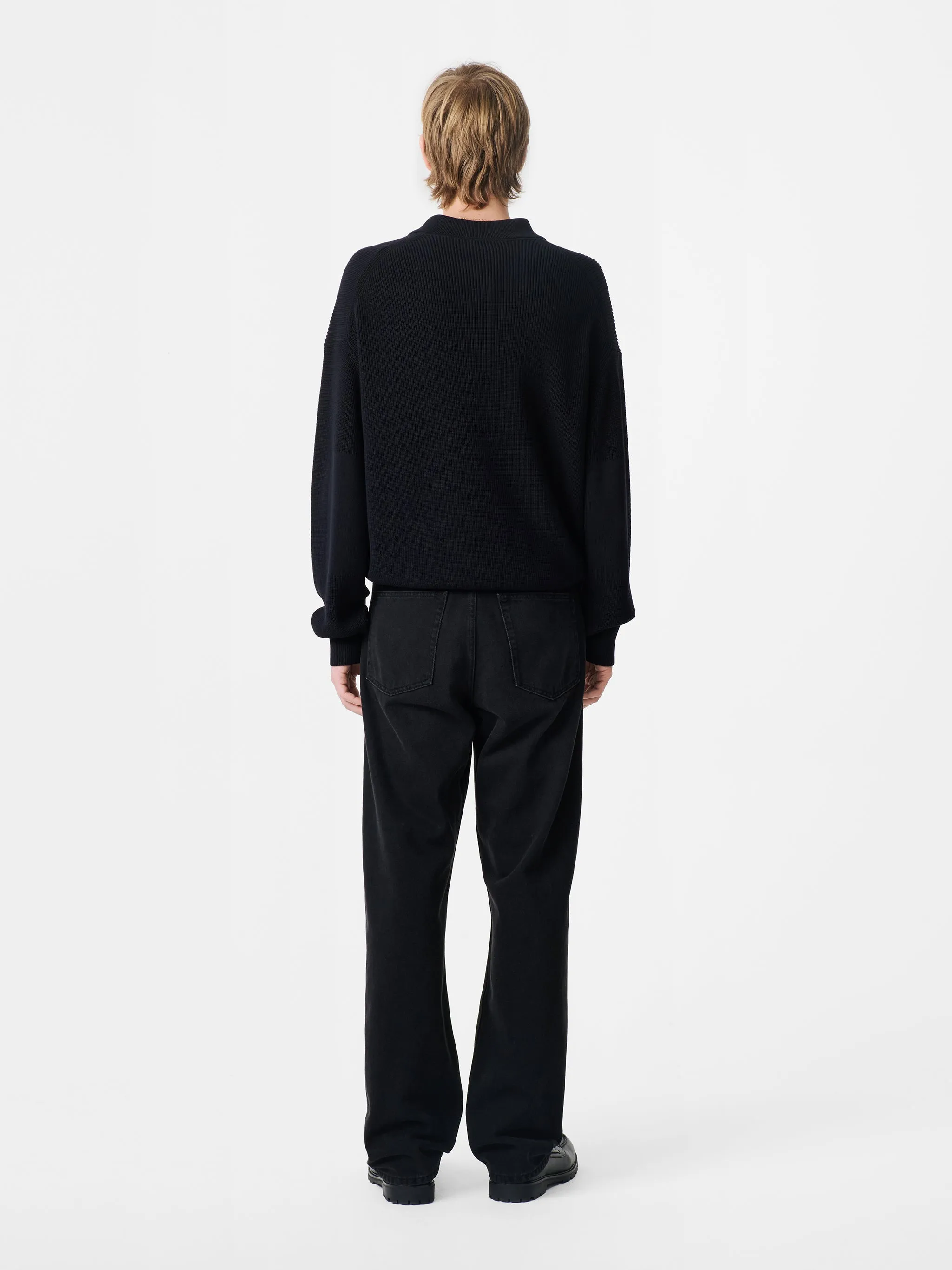 Bourne Knit in Darkest Navy sold by Studio Nicholson product image thumbnail 4