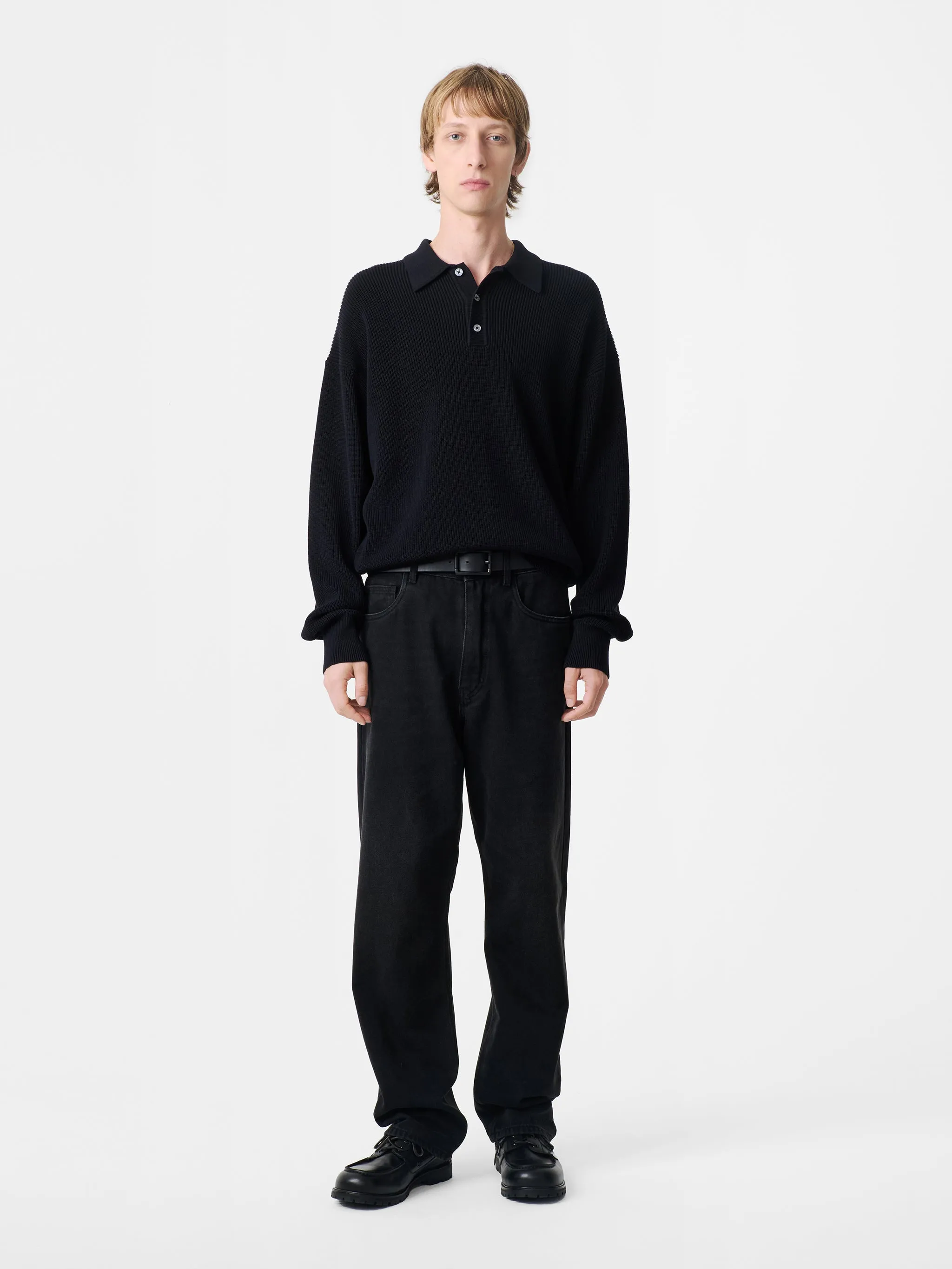 Bourne Knit in Darkest Navy sold by Studio Nicholson product image thumbnail 5