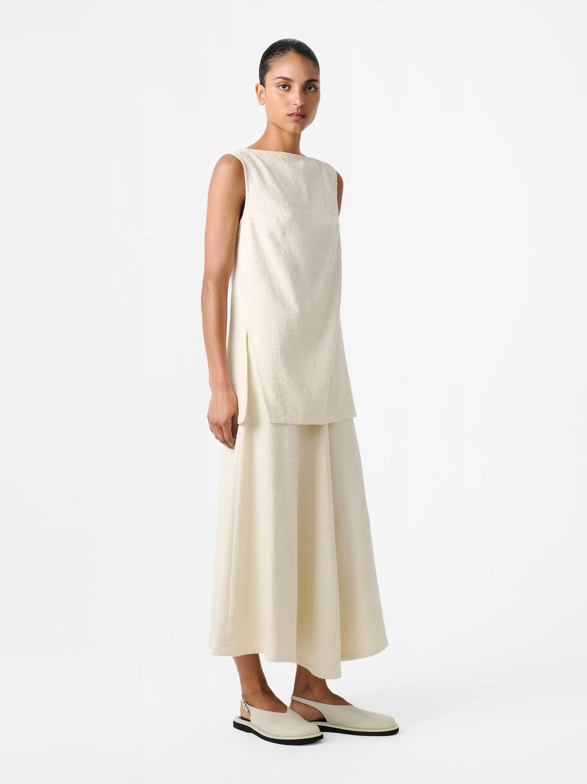 Mager Top in Cream sold by Studio Nicholson product image thumbnail 3