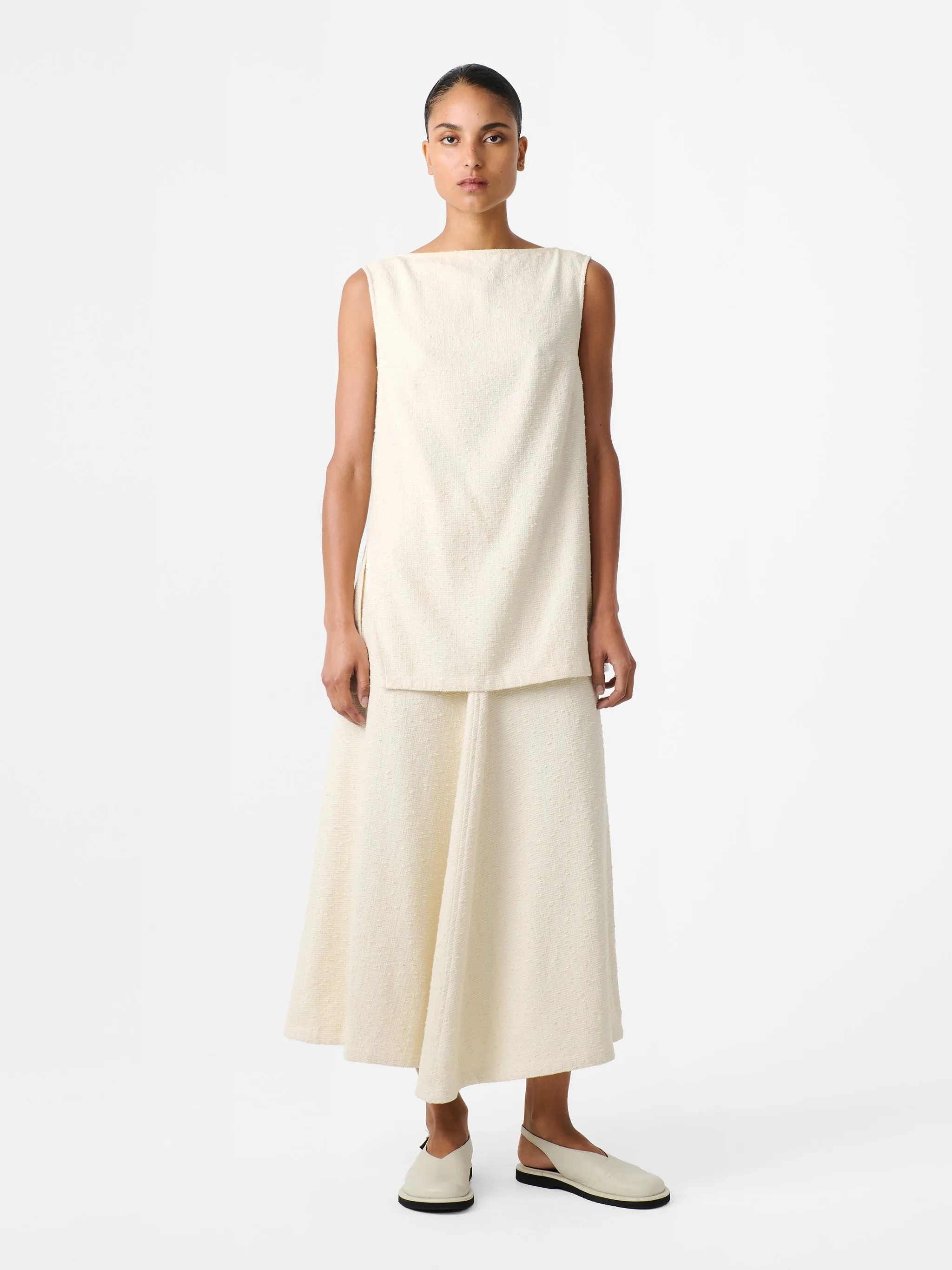 Mager Top in Cream sold by Studio Nicholson