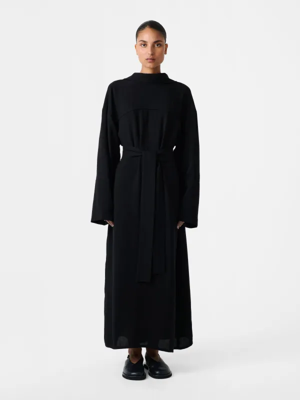 Reva Dress in Black made by Studio Nicholson