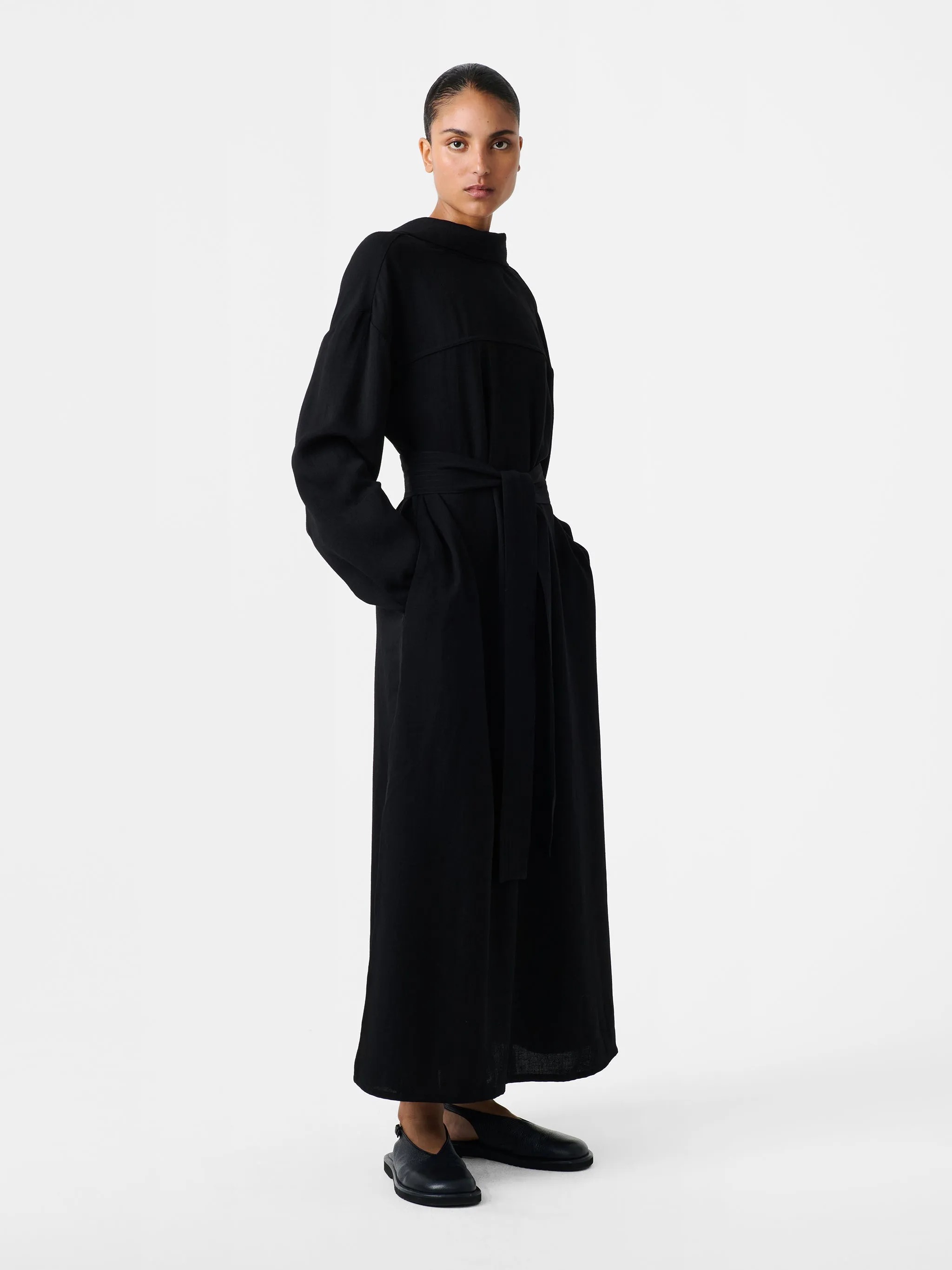 Reva Dress in Black sold by Studio Nicholson product image thumbnail 3