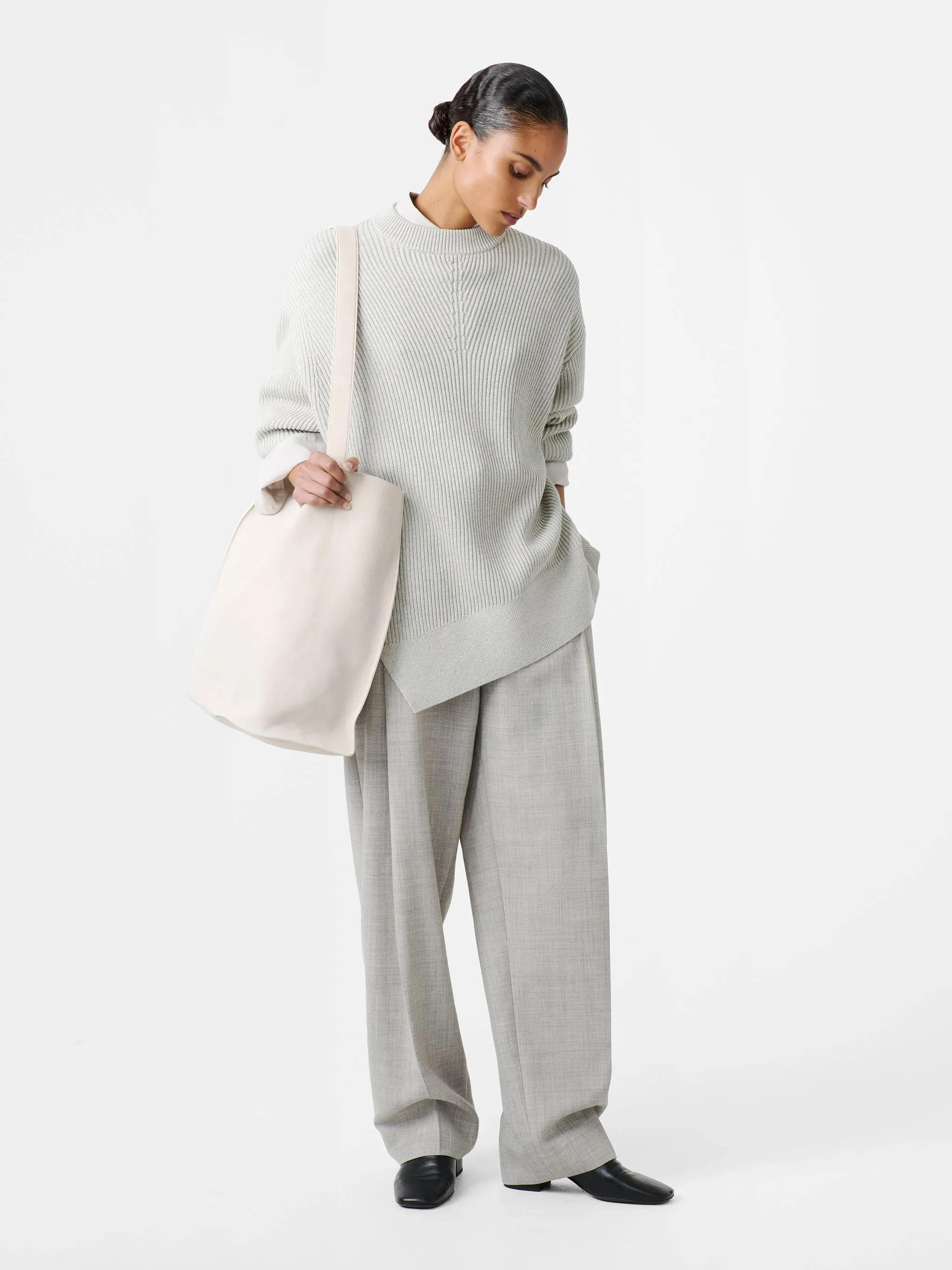 Verda Knit in Grey Marl sold by Studio Nicholson product image thumbnail 3