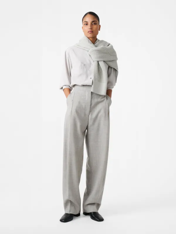 Vai Tropical Wool Pant in Ice Melange sold by Studio Nicholson