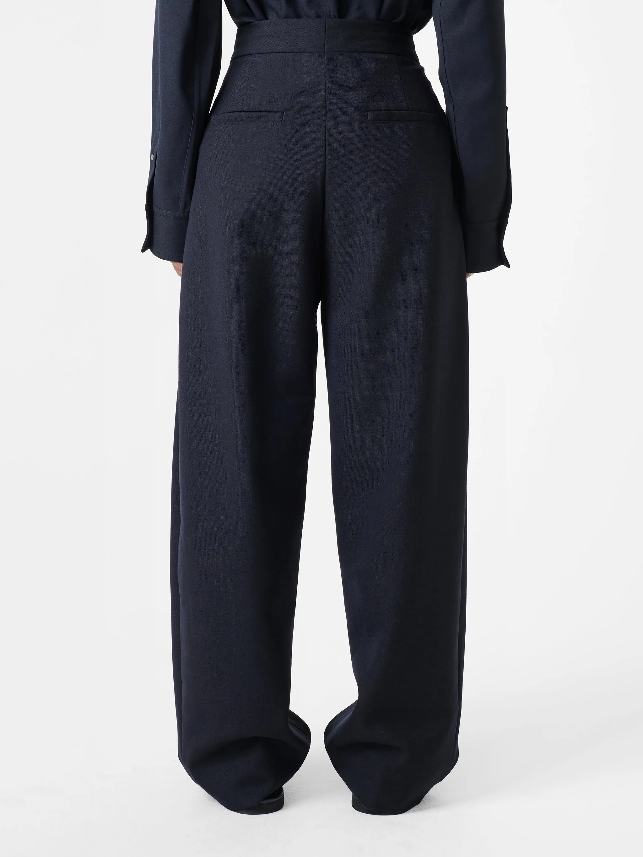 Vai Tropical Wool Pant in Darkest Navy sold by Studio Nicholson product image thumbnail 5