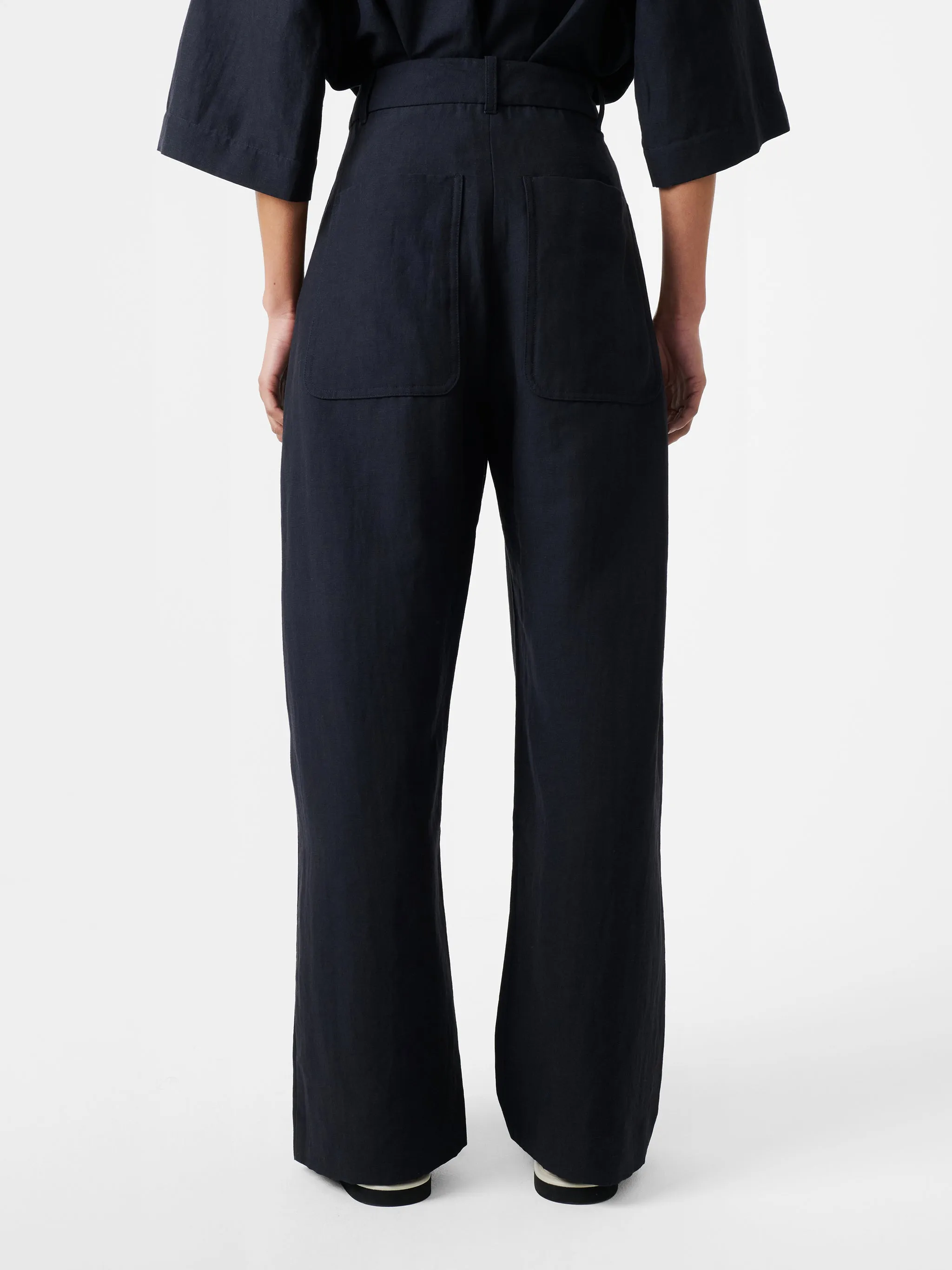 Pravin Linen Pant in Darkest Navy sold by Studio Nicholson product image thumbnail 5
