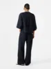 Pravin Linen Pant in Darkest Navy sold by Studio Nicholson