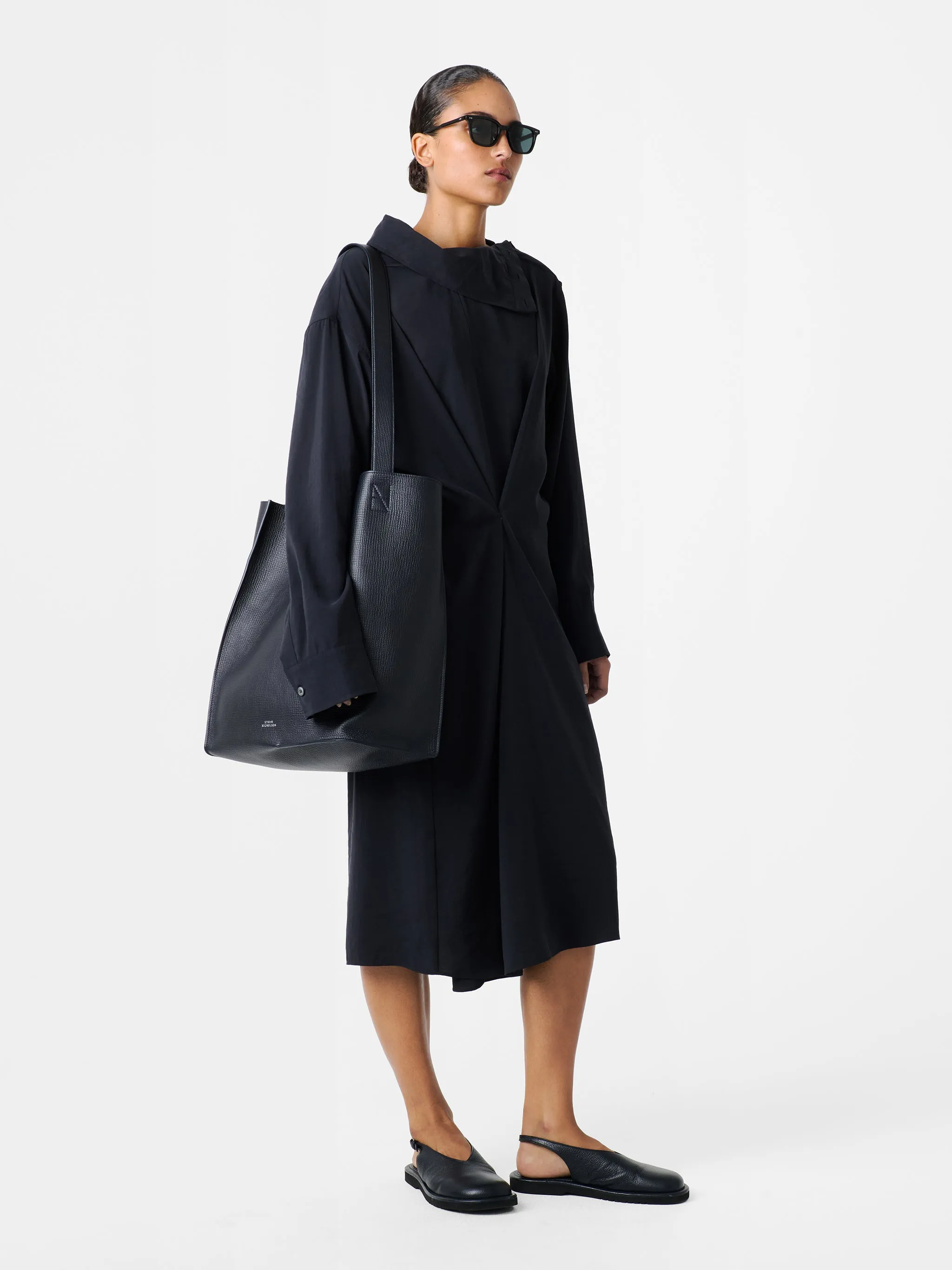 Leat Dress in Darkest Navy sold by Studio Nicholson product image thumbnail 2