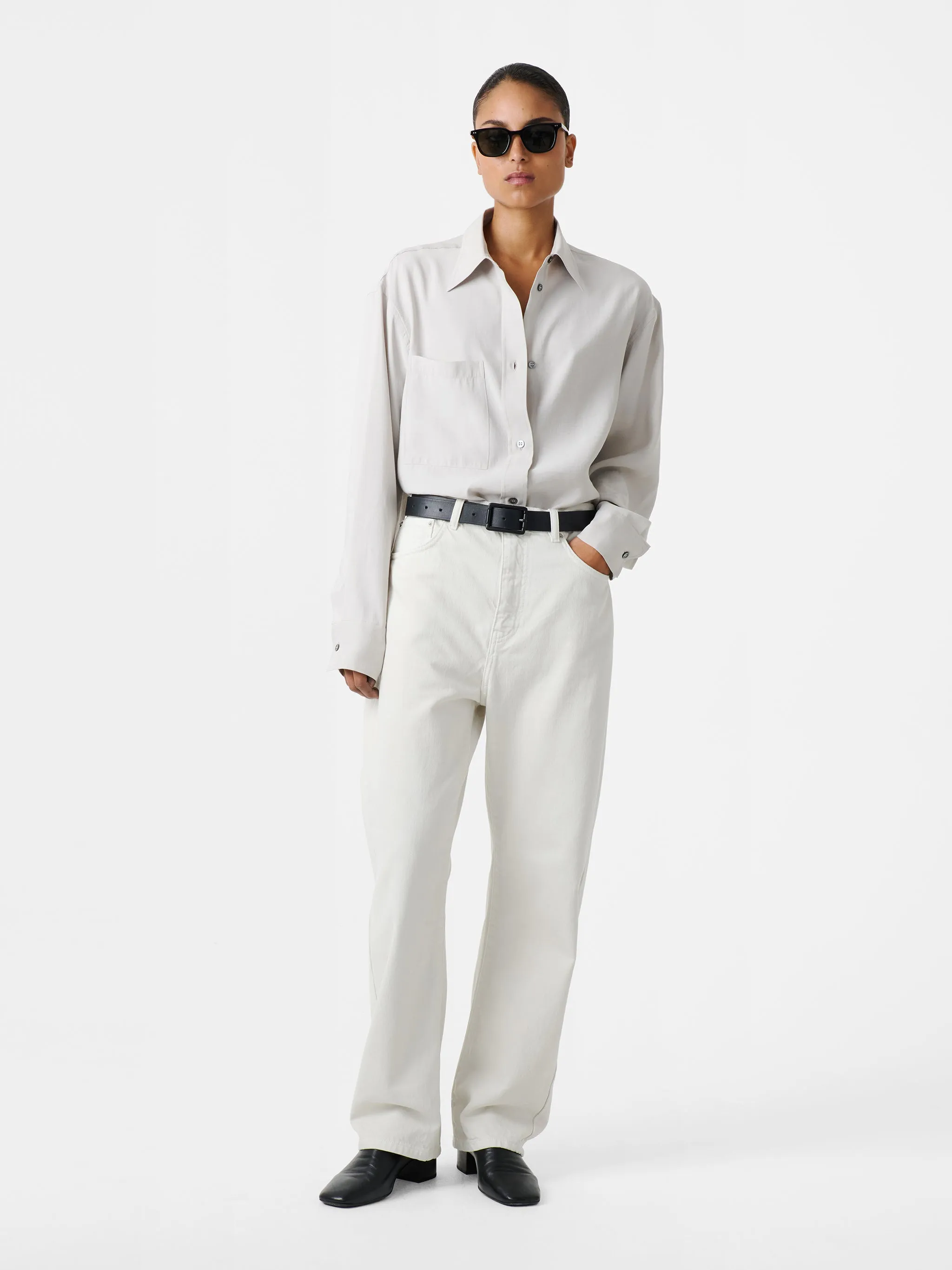 Denjo Denim Pant in Ice sold by Studio Nicholson