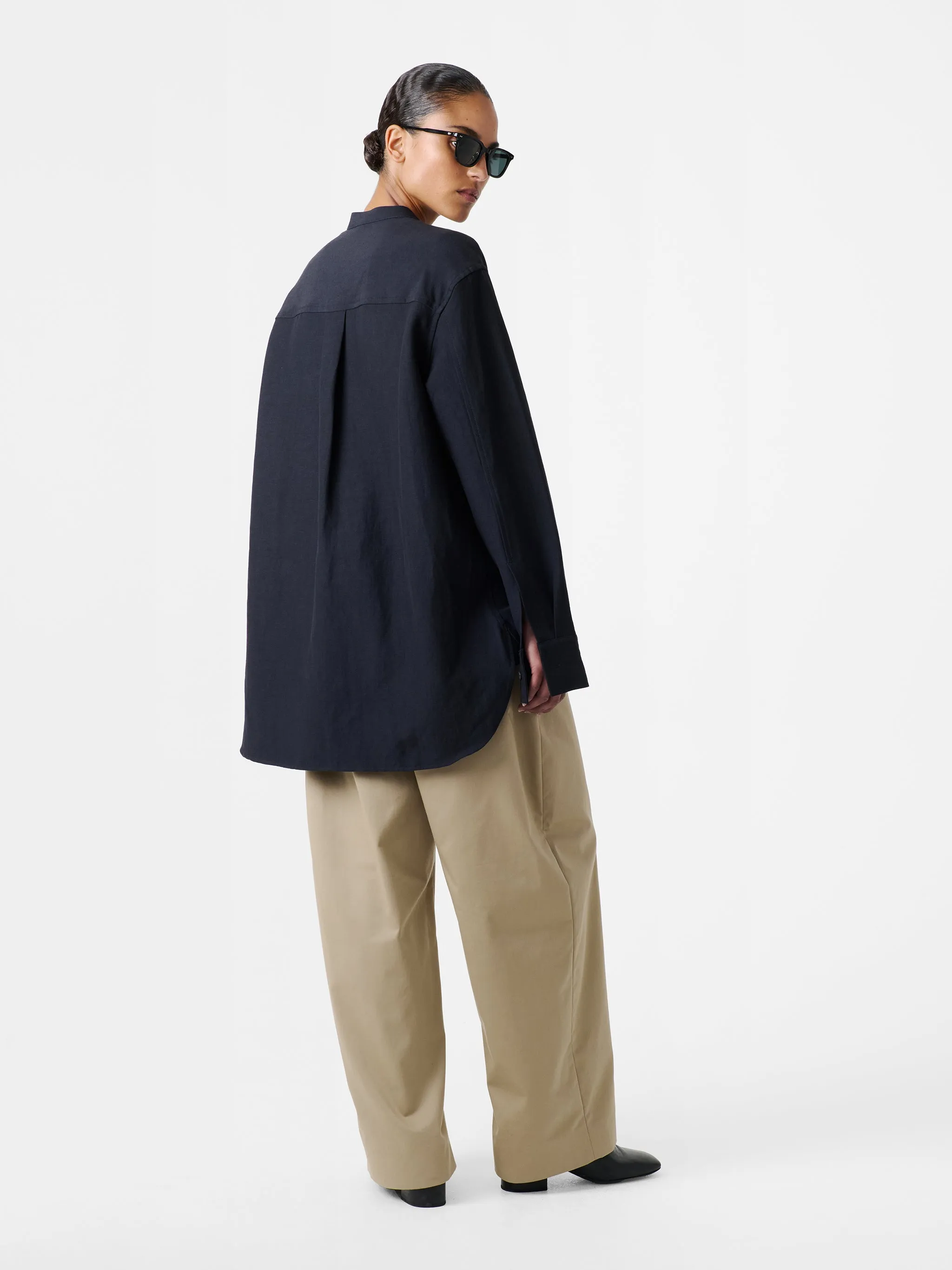 Beam Shirt in Darkest Navy sold by Studio Nicholson product image thumbnail 3