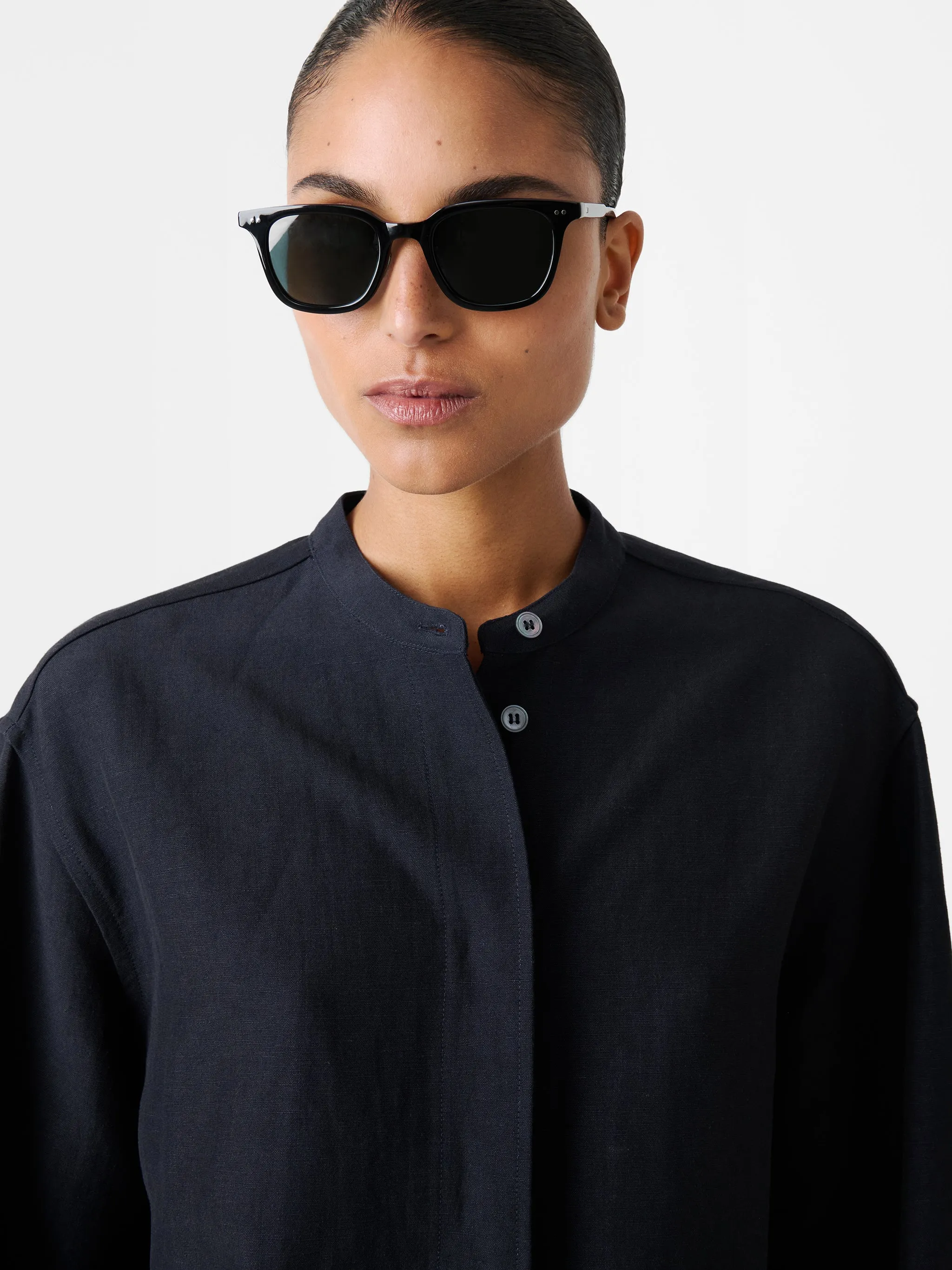 Beam Shirt in Darkest Navy sold by Studio Nicholson product image thumbnail 5