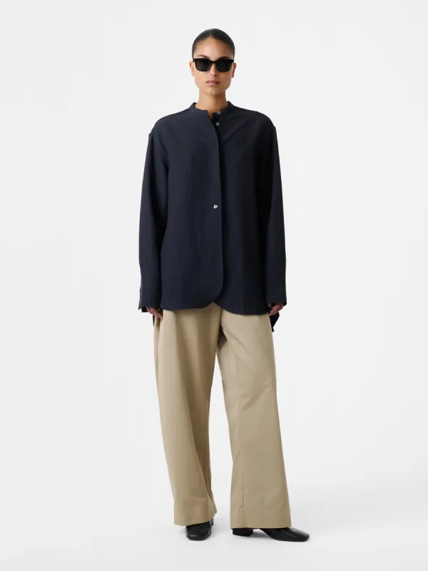 Beam Shirt in Darkest Navy made by Studio Nicholson