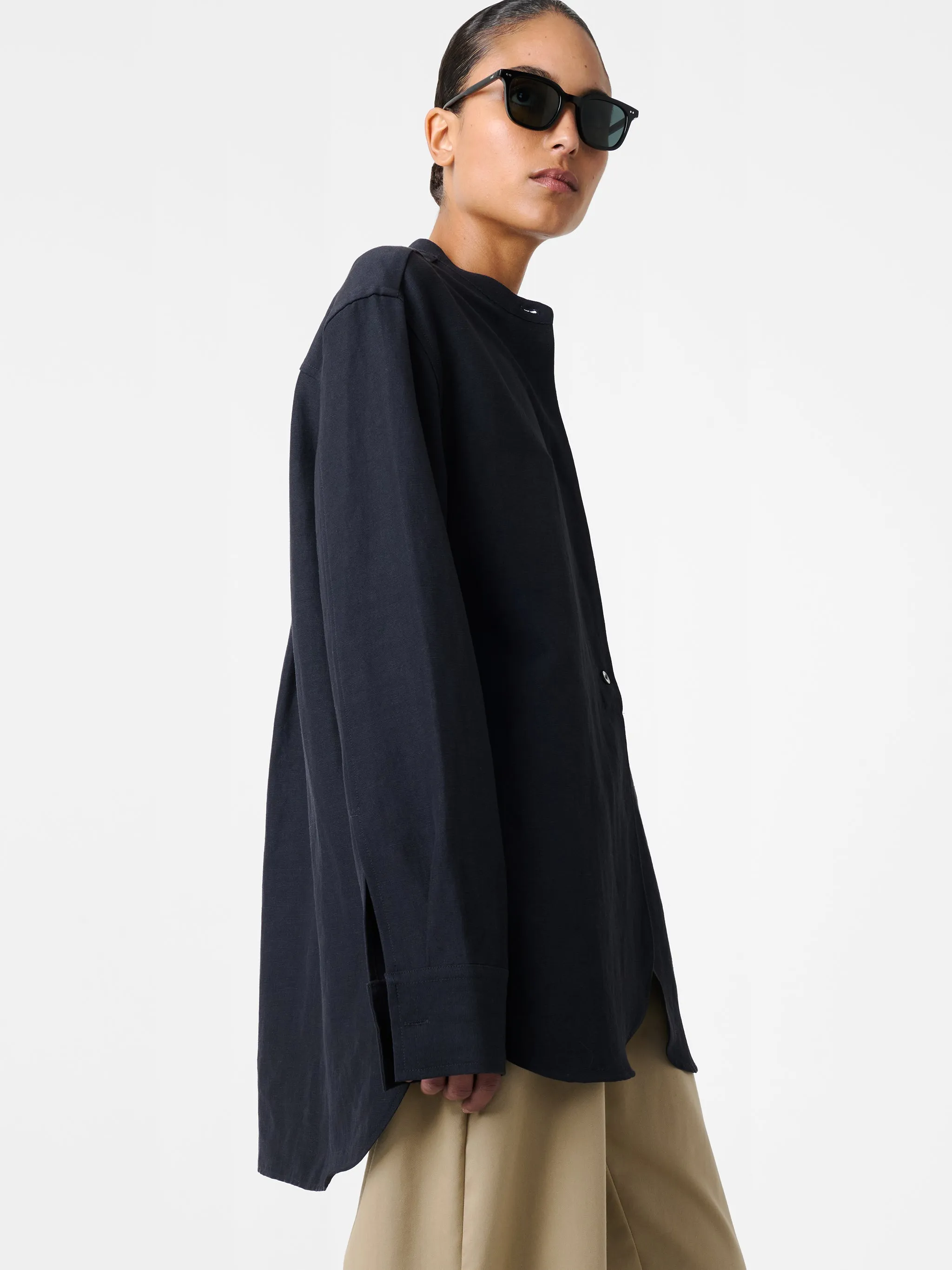 Beam Shirt in Darkest Navy sold by Studio Nicholson product image thumbnail 4