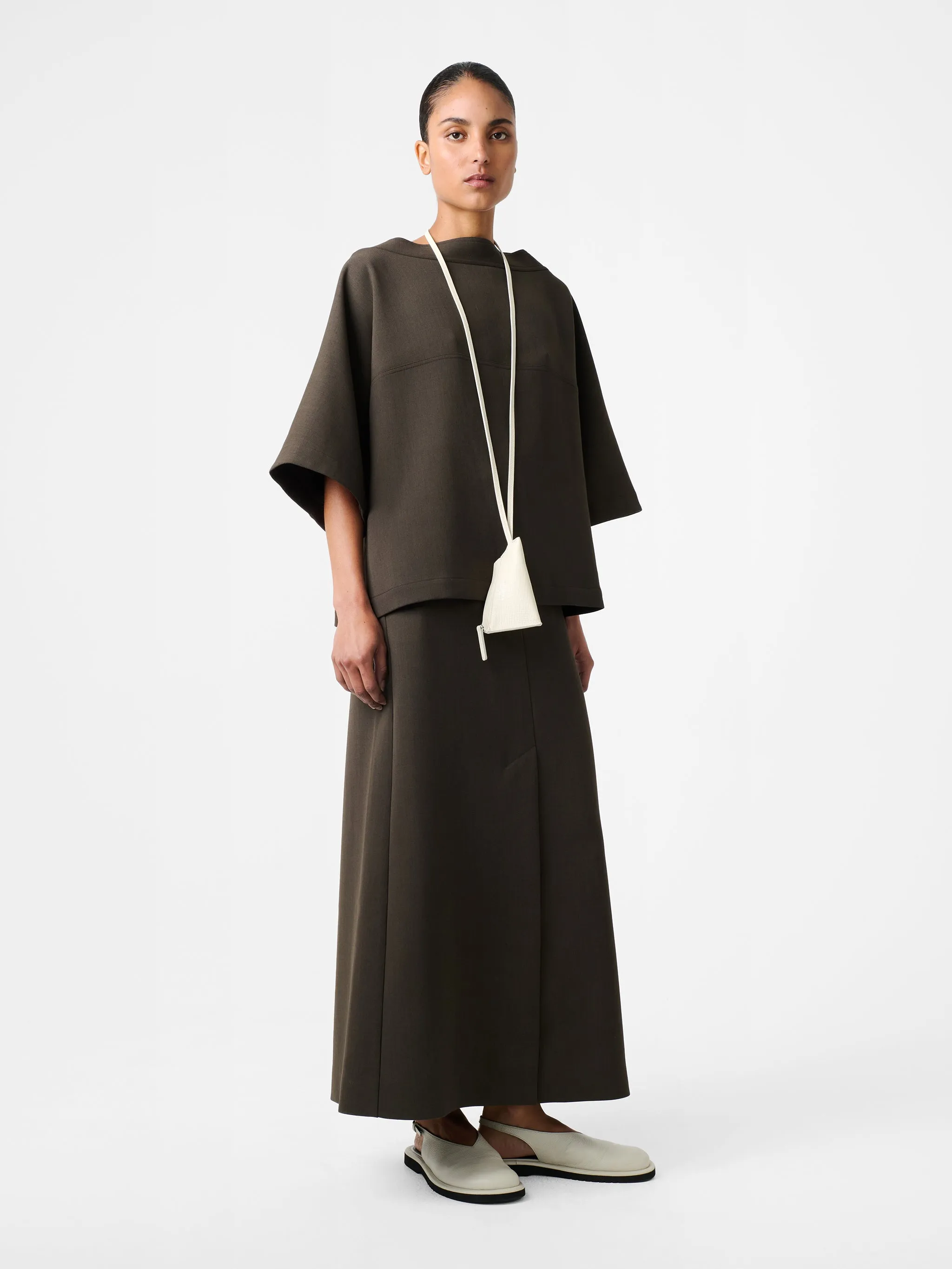 Gaia Skirt in Moss sold by Studio Nicholson product image thumbnail 2