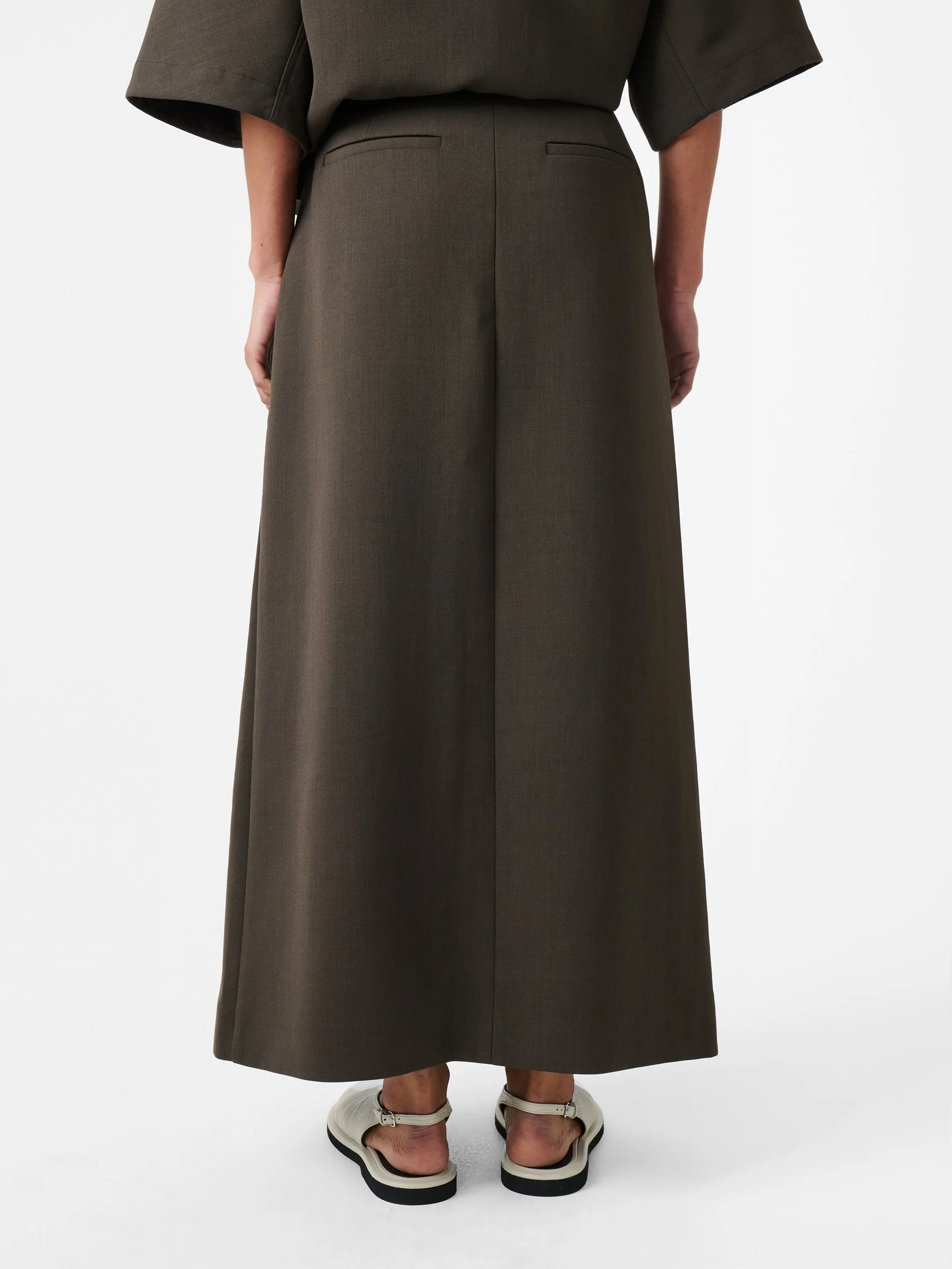 Gaia Skirt in Moss sold by Studio Nicholson product image thumbnail 5