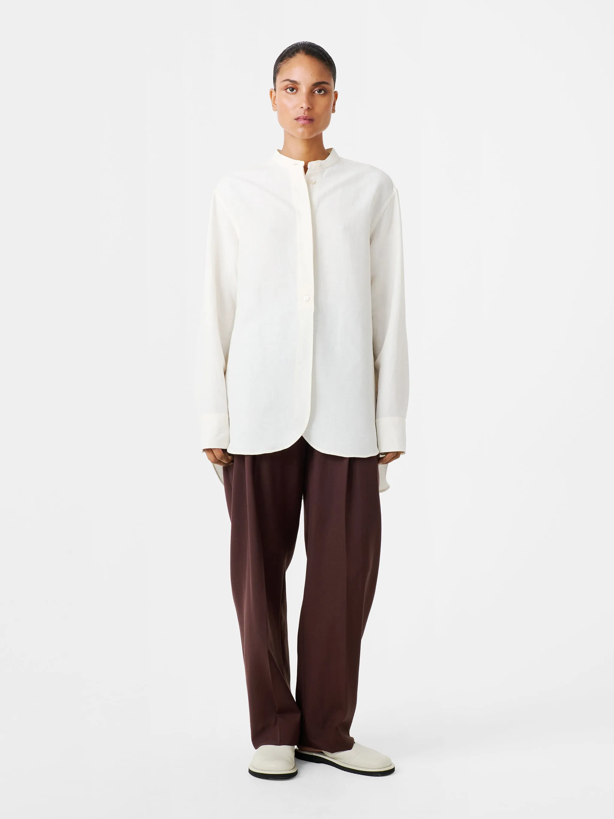 Beam Shirt in Parchment sold by Studio Nicholson