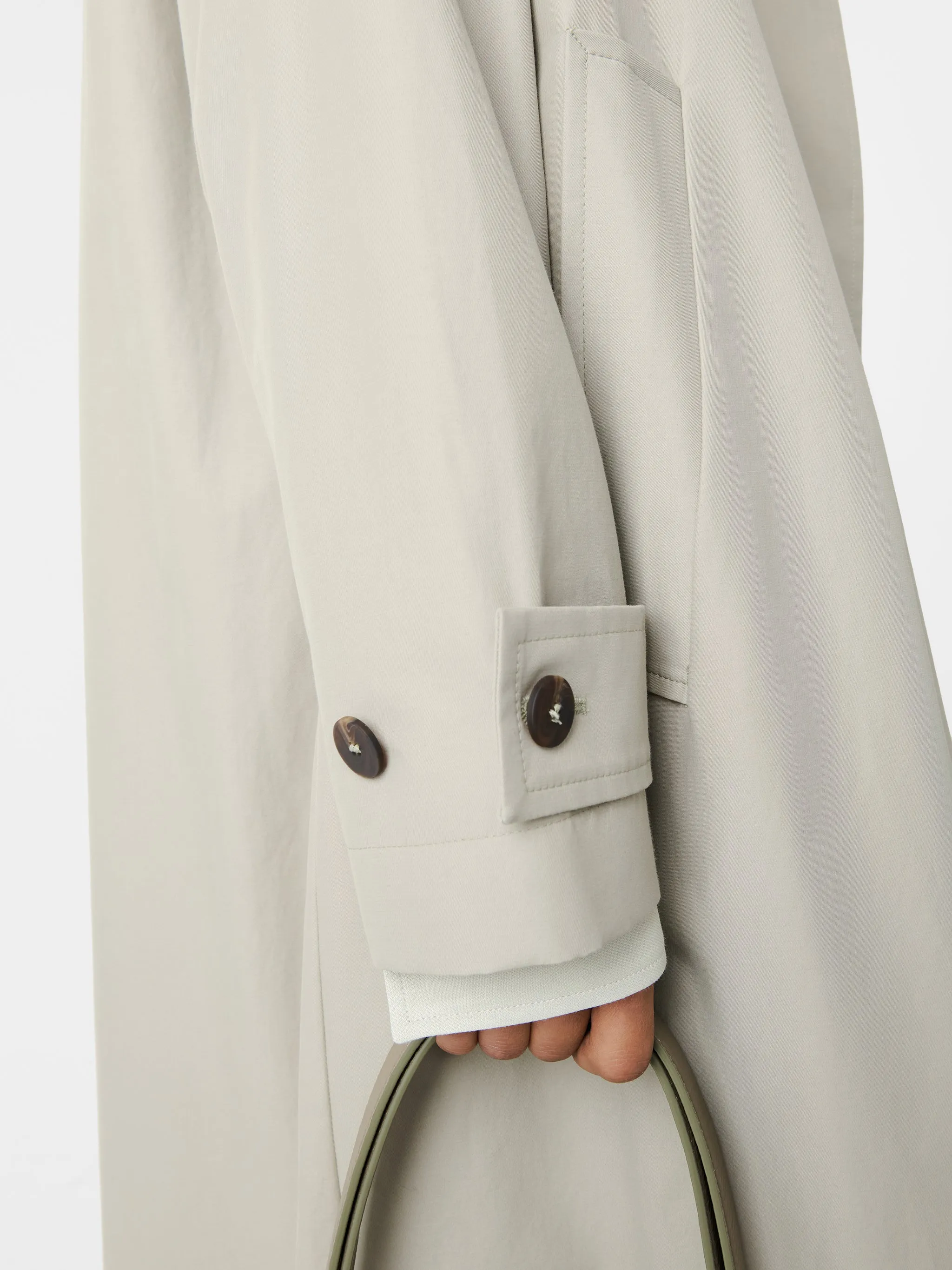 Holin Coated Cotton Coat in Soap sold by Studio Nicholson product image thumbnail 5