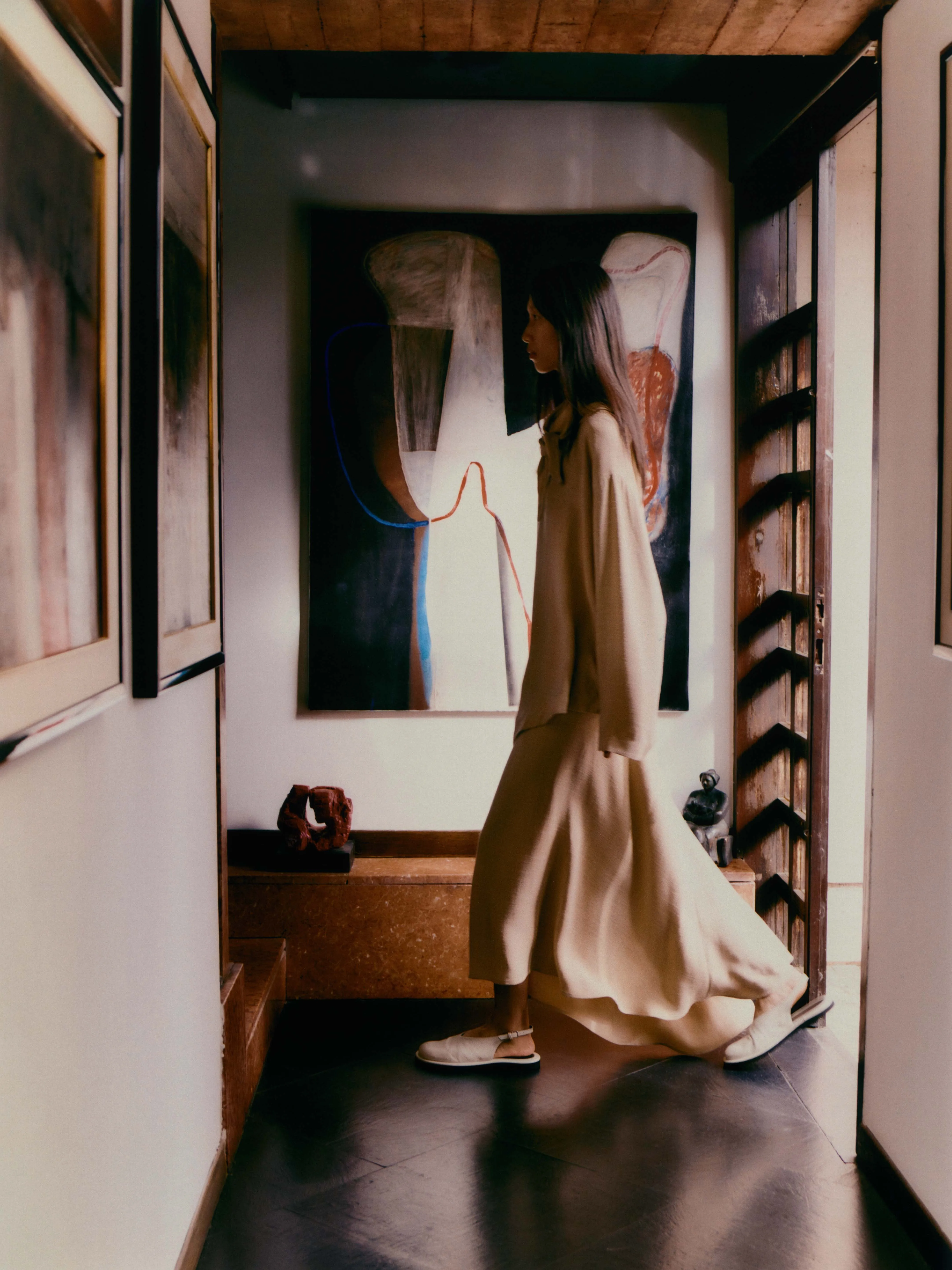 Hirta Skirt in Straw sold by Studio Nicholson product image thumbnail 2