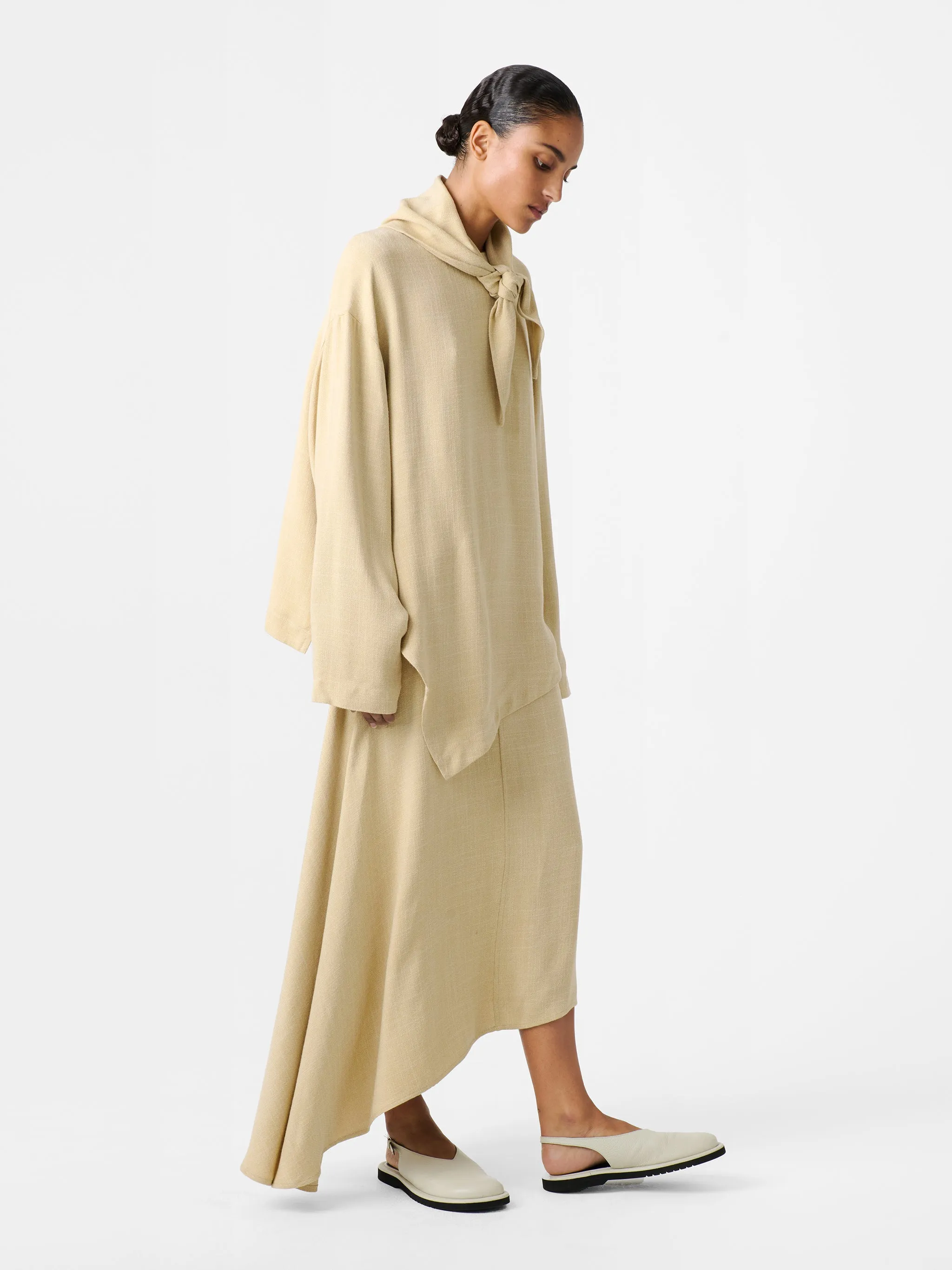 Hirta Skirt in Straw sold by Studio Nicholson product image thumbnail 3