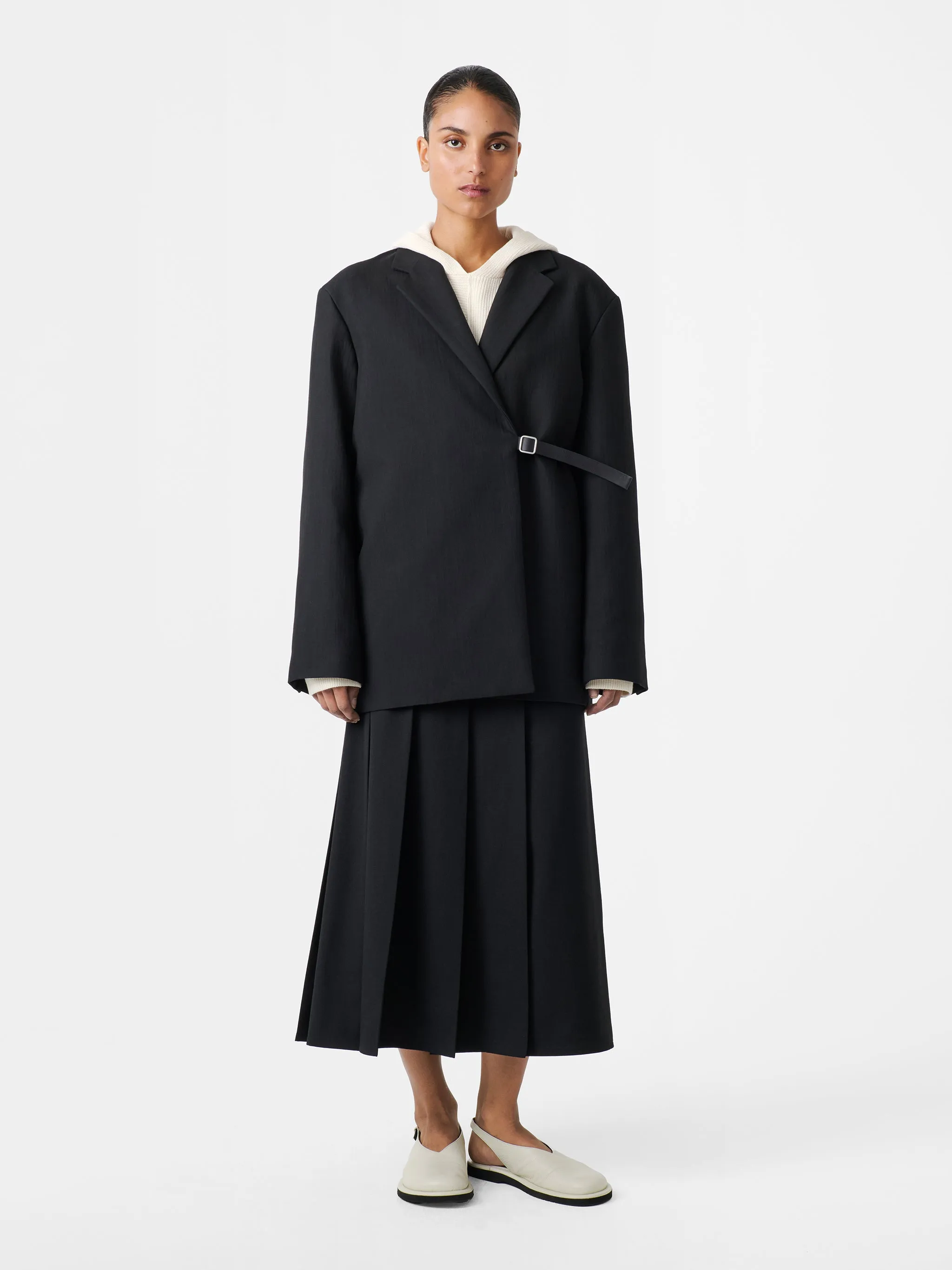 Fuse Skirt in Black sold by Studio Nicholson