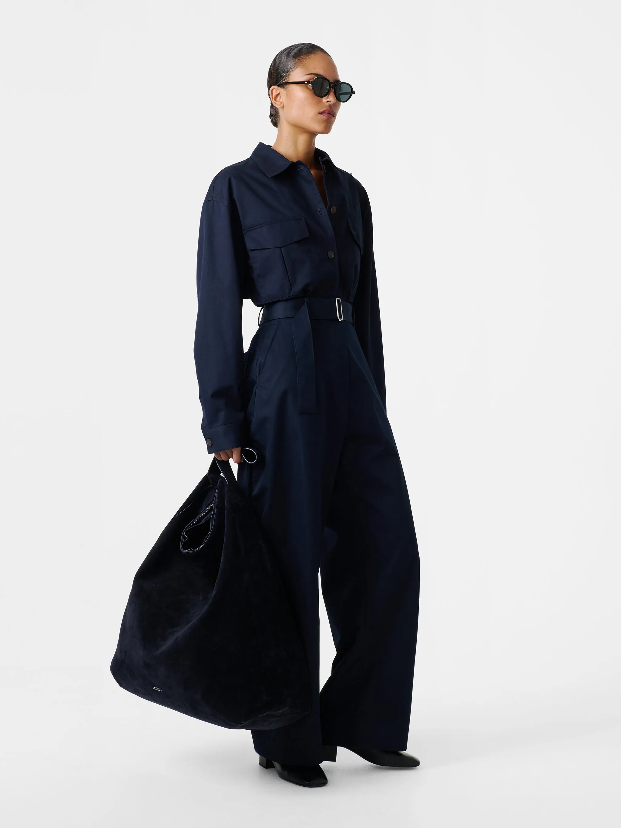 Doring Twill Pant in Darkest Navy sold by Studio Nicholson product image thumbnail 2