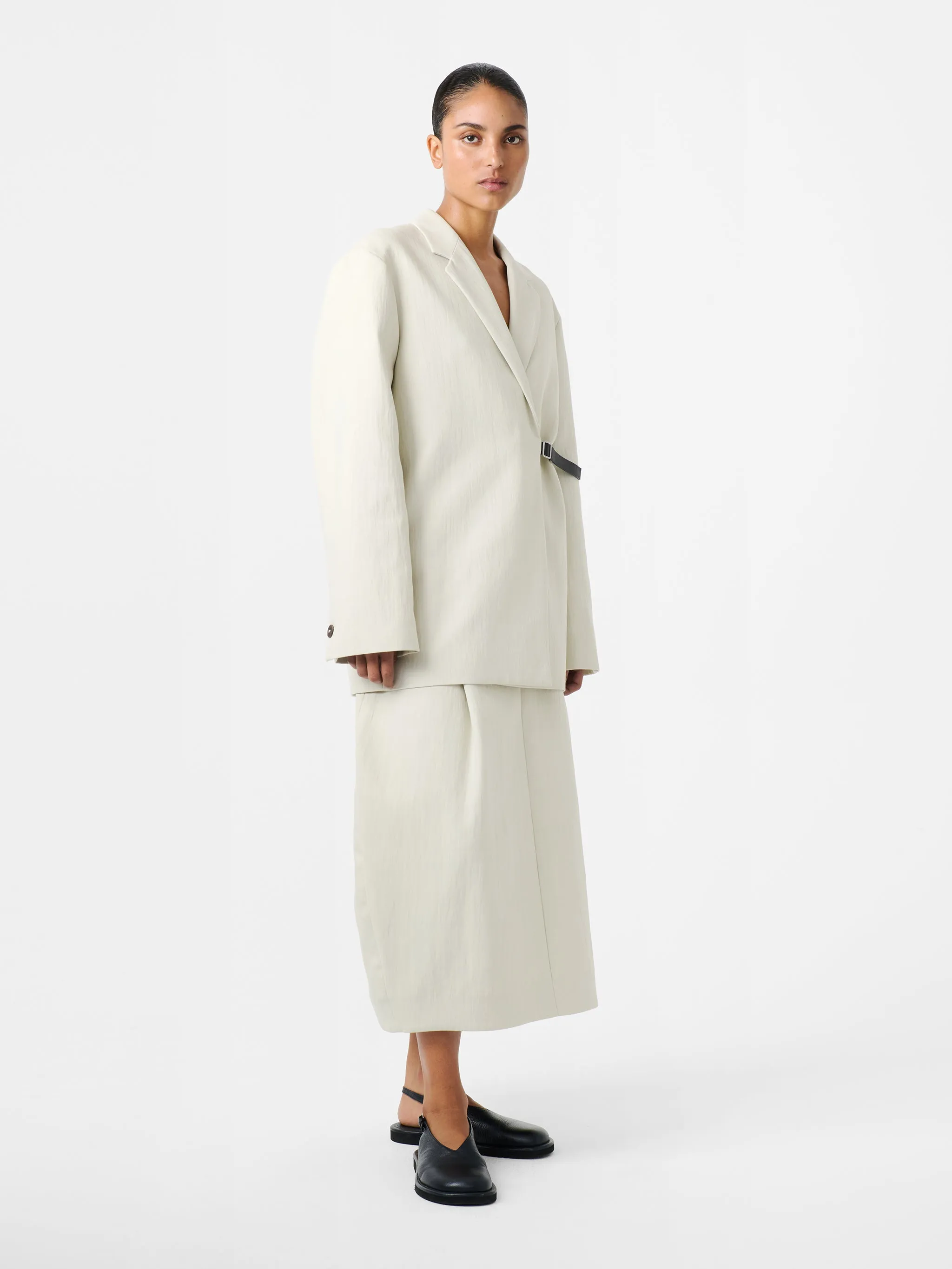 Carson Skirt in Dove sold by Studio Nicholson product image thumbnail 2