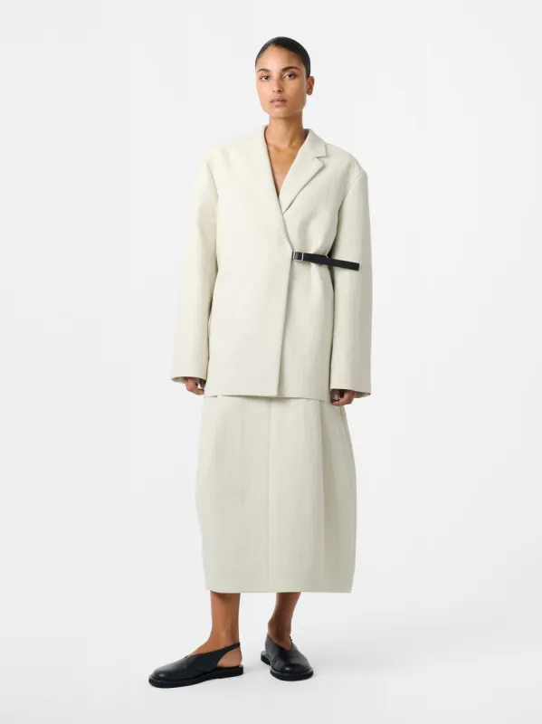 Carson Skirt in Dove made by Studio Nicholson