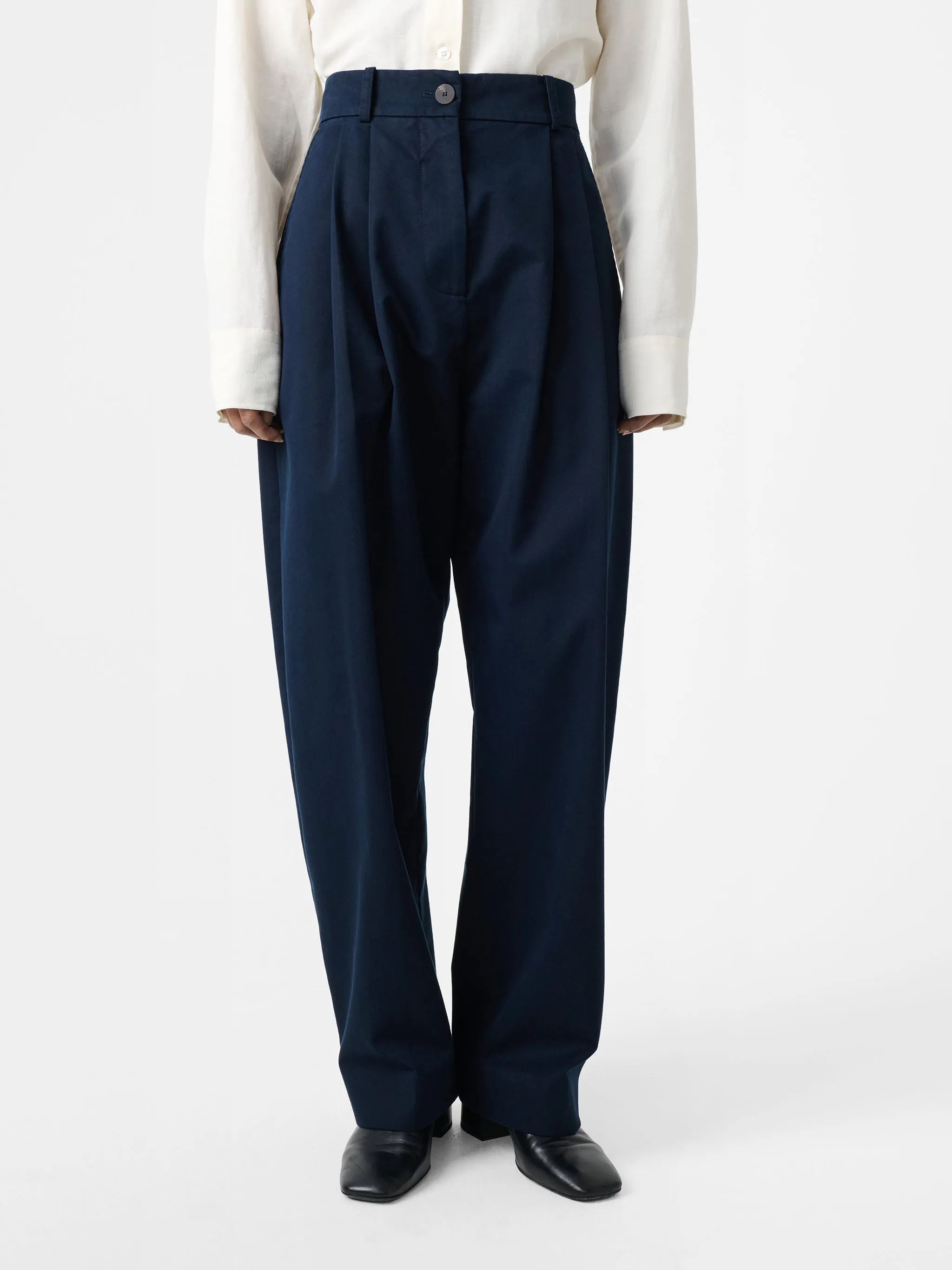 Acuna Pant in Darkest Navy sold by Studio Nicholson product image thumbnail 4